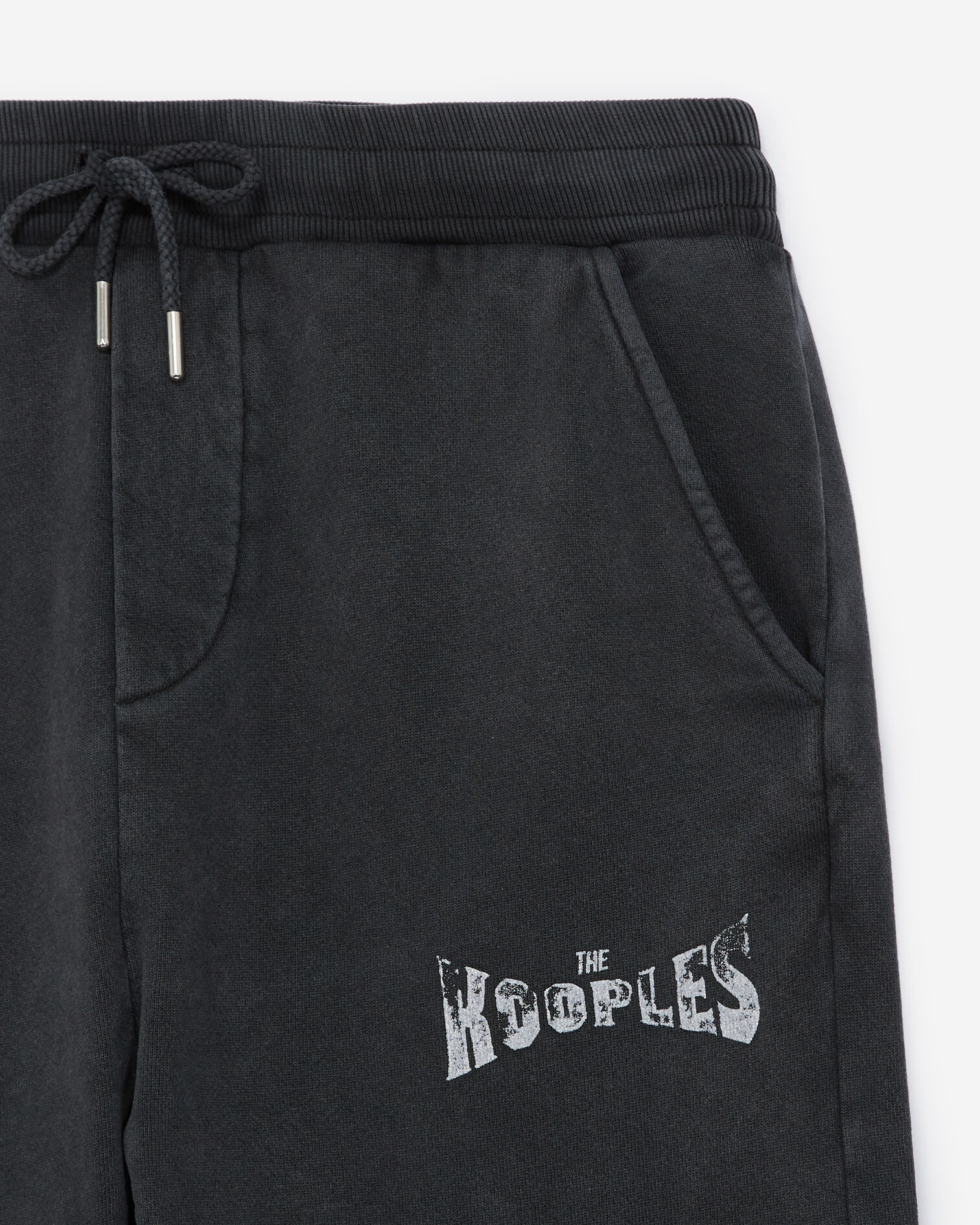 Jogging gris foncé à logo The Kooples, BLACK WASHED, hi-res image number null