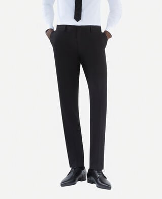 The Kooples MEN BLACK black slim-fit wool suit pants