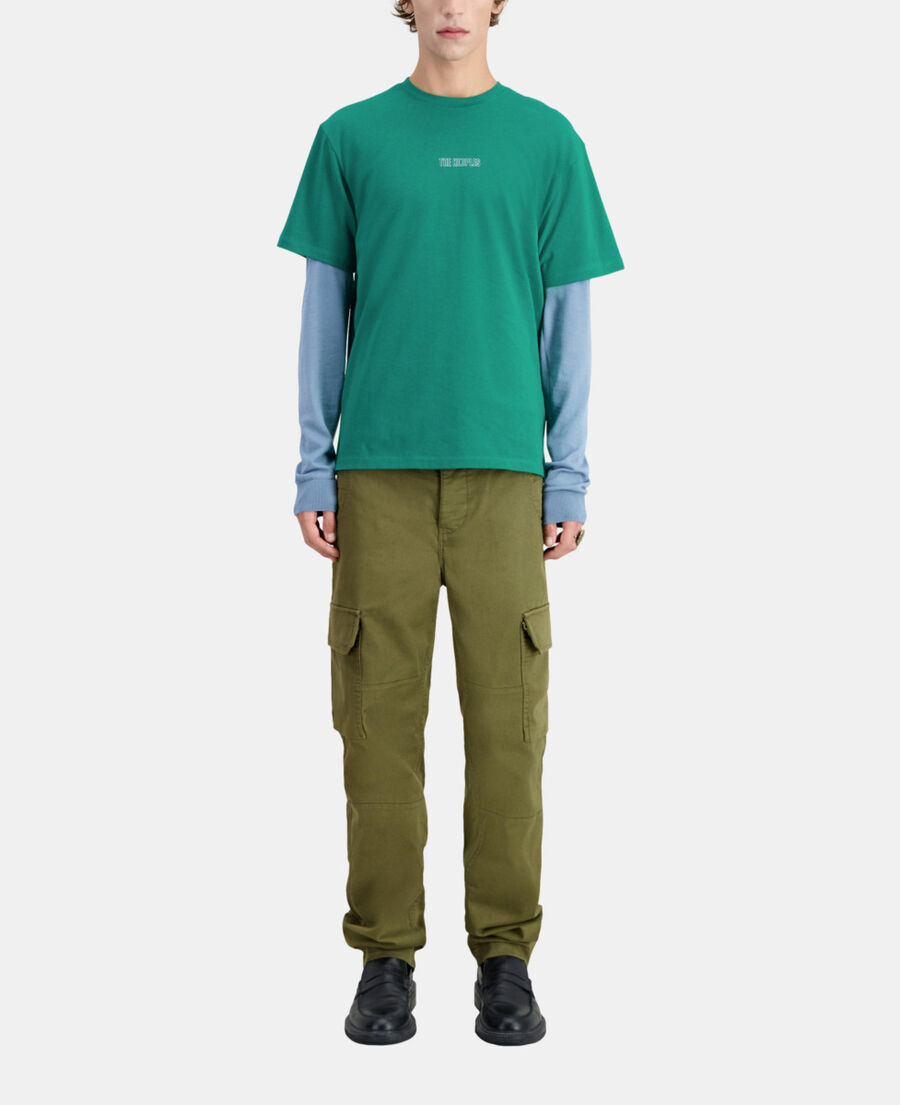 men's green t-shirt with logo