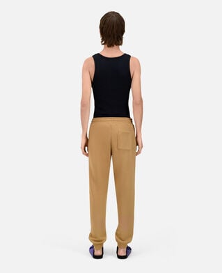 The Kooples HERREN LIGHT BROWN camelfarbene jogginghose mit logo