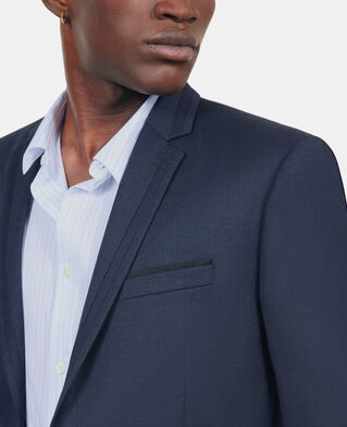 The Kooples MEN NAVY navy blue wool suit jacket