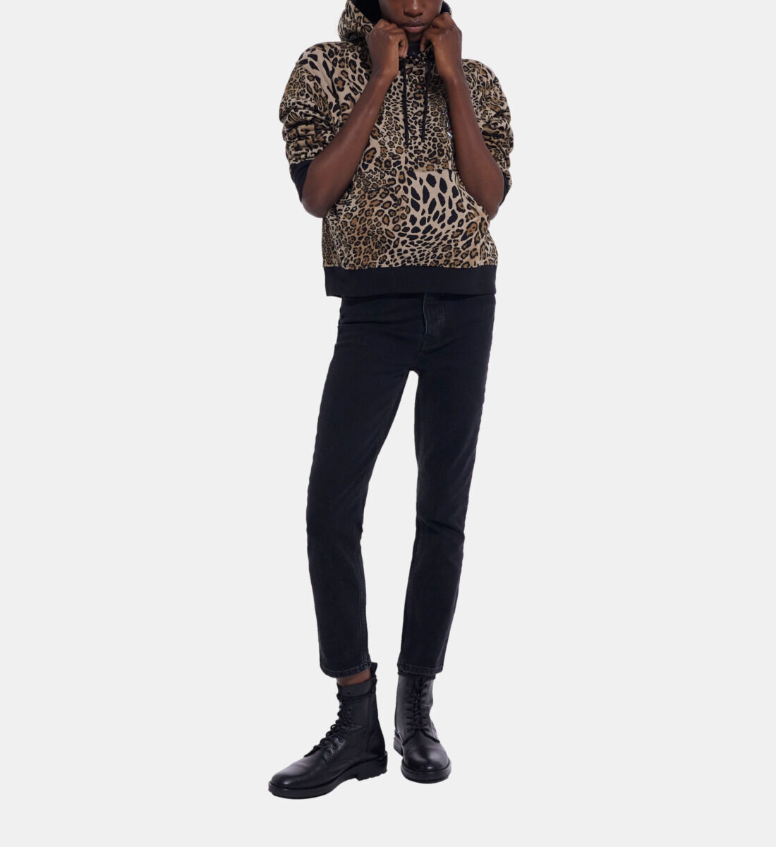 Leopard hoodie women's shop