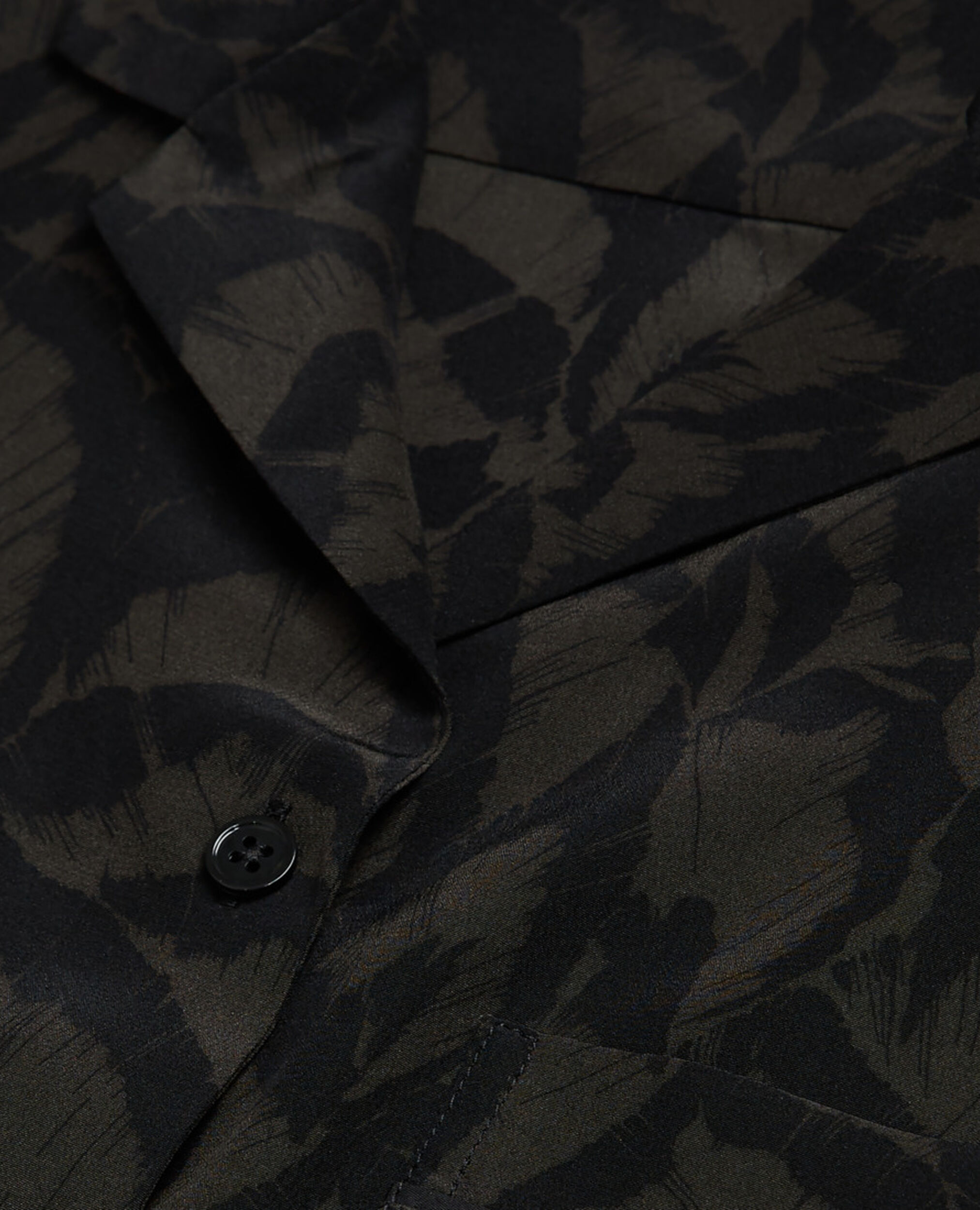 Chemise en soie imprimée, KAKI BLACK, hi-res image number null