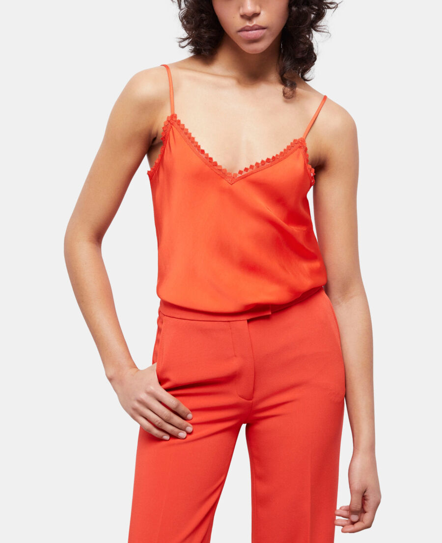 The Kooples F PUMPKIN orange camisole