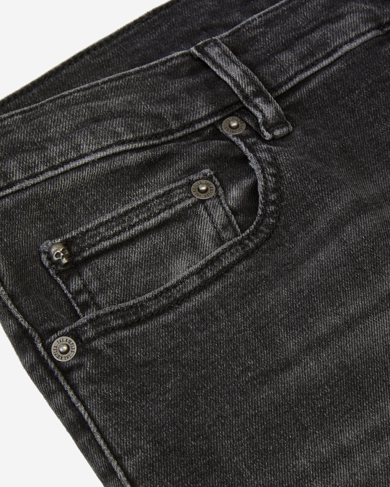 The Kooples MEN DARK GREY grey slim jeans