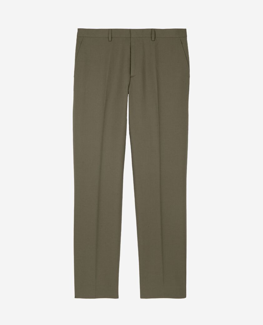 The Kooples MEN KAKI straight khaki suit pants
