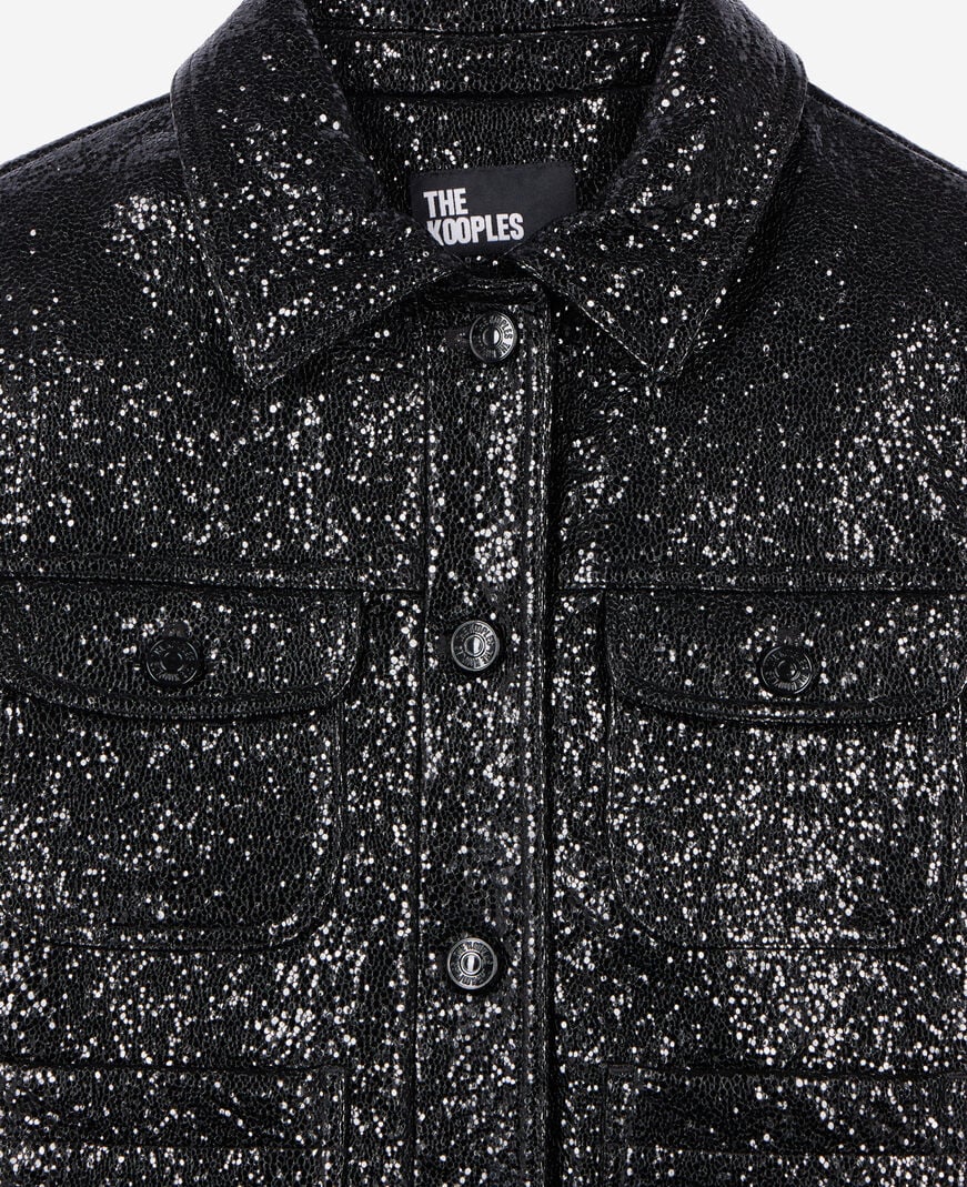 The Kooples MUJER BLACK chaqueta corta negra