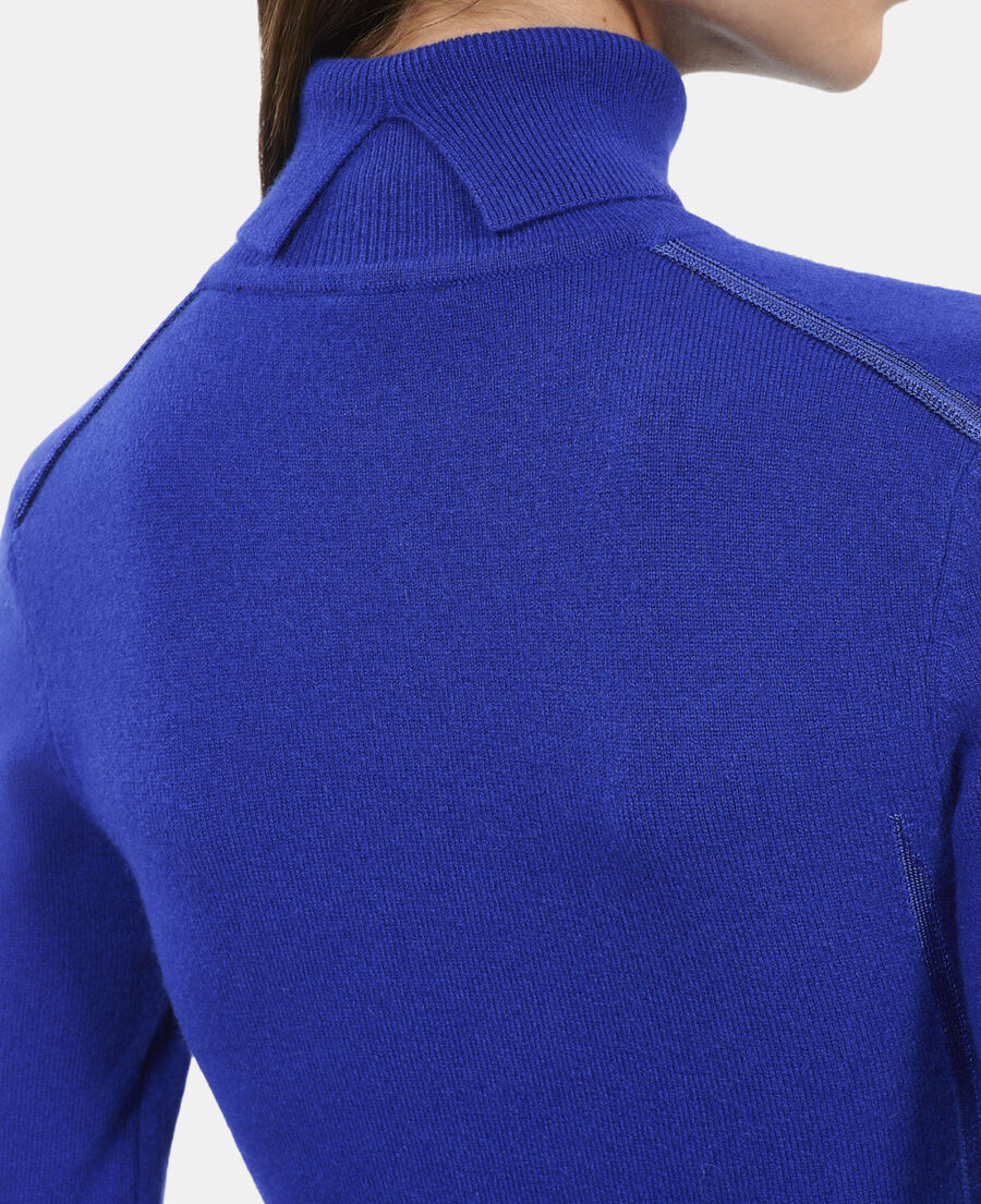 The Kooples FEMME BLUE ELECTRIC pull en cachemire bleu électrique
