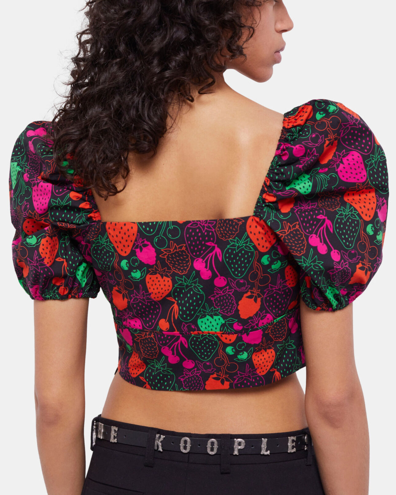 The Kooples FEMME MULTICOLOR top court à motifs