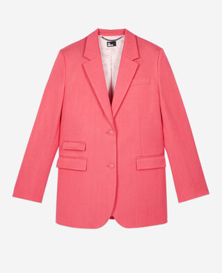 The Kooples FEMME RETRO PINK veste tailleur fuchsia