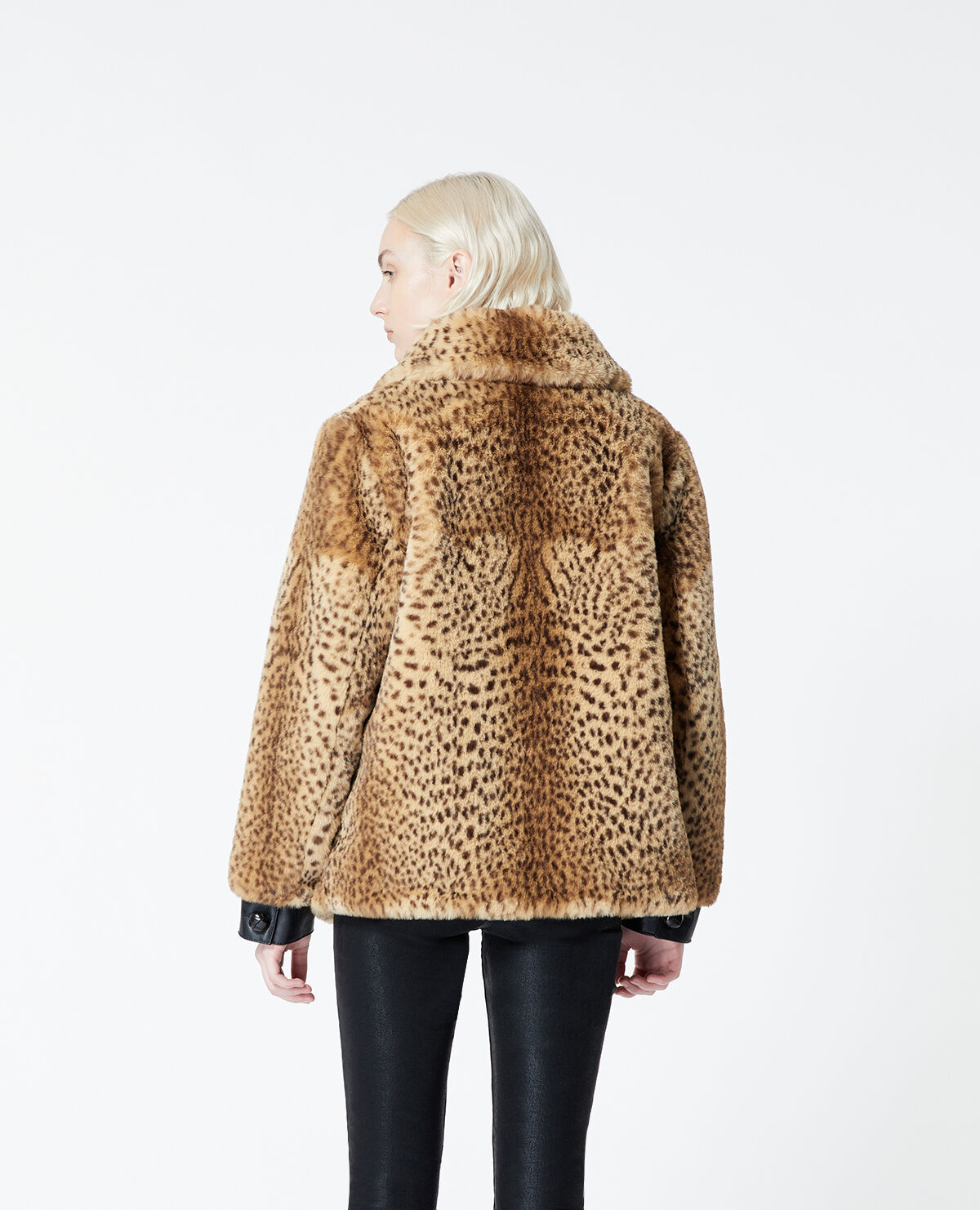 The kooples leopard best sale print coat