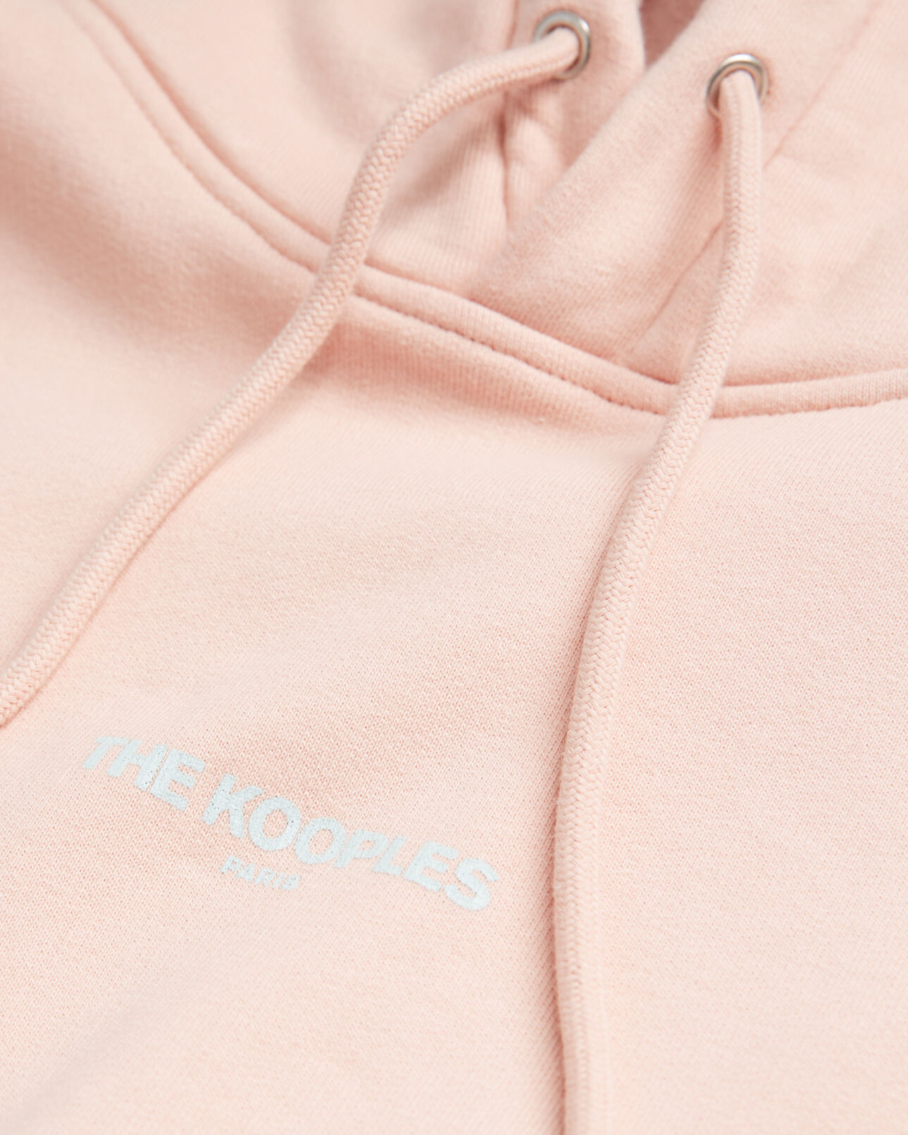 The Kooples FEMME PINK sweat rose clair capuche poche kangourou