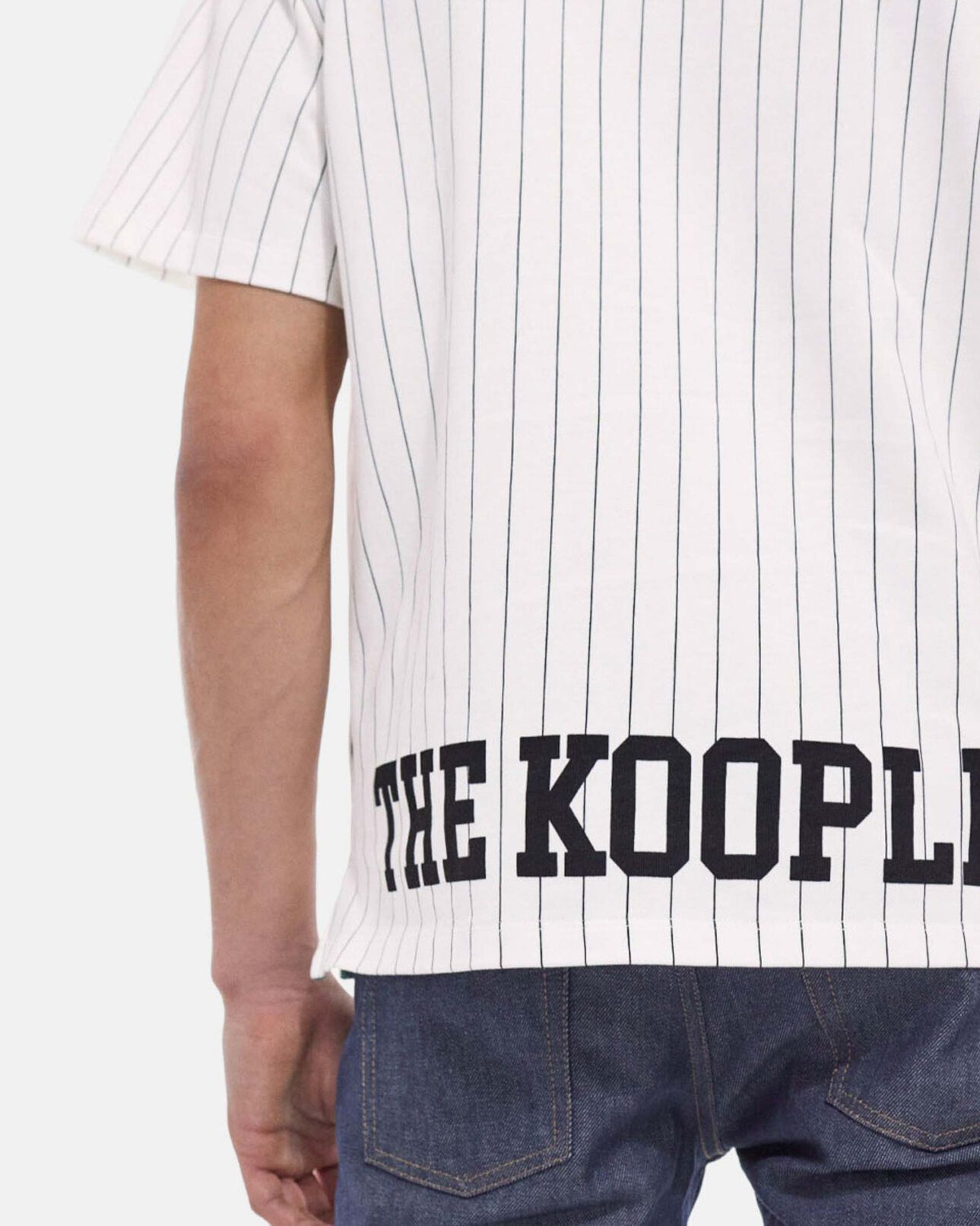 The Kooples MEN ECRU stripped polo