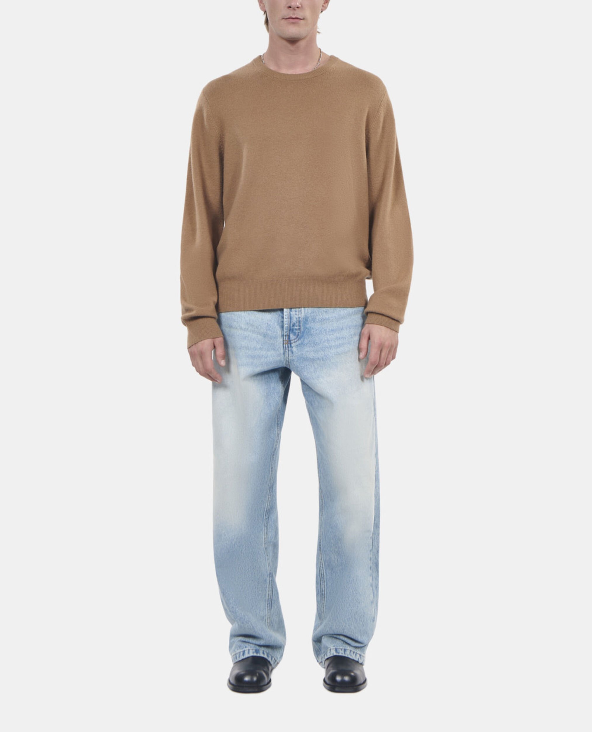 Pull en cachemire camel, DARK CAMEL, hi-res image number null