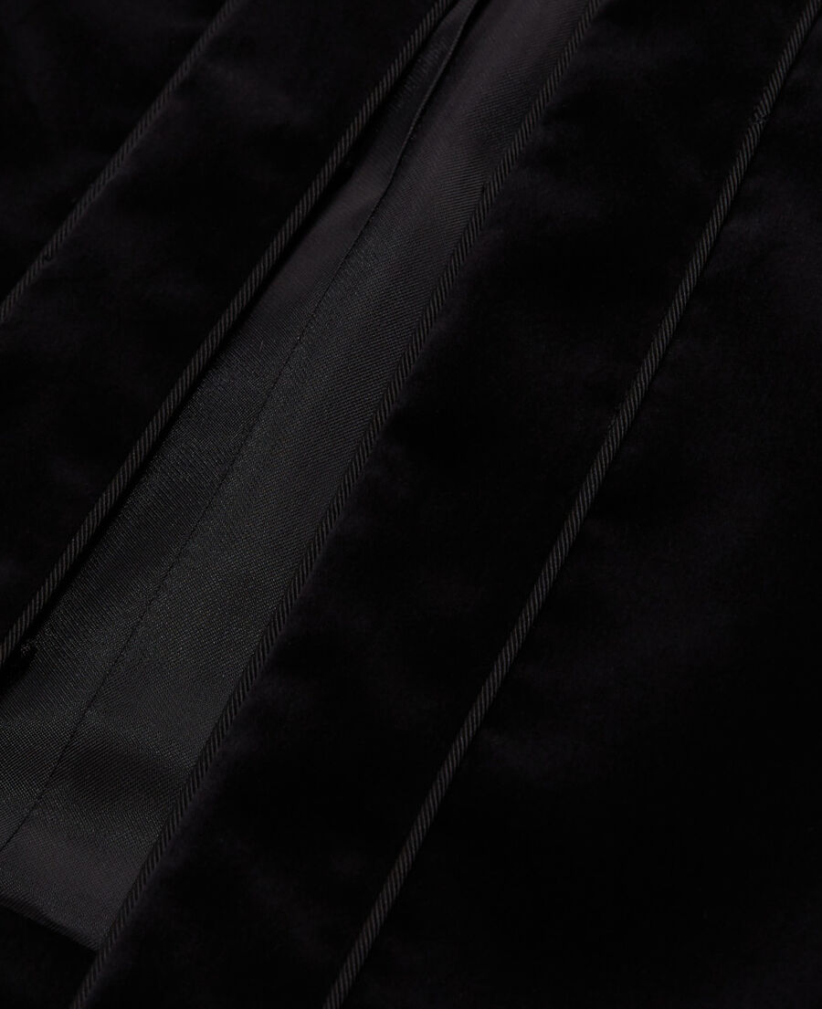 chaqueta terciopelo negra