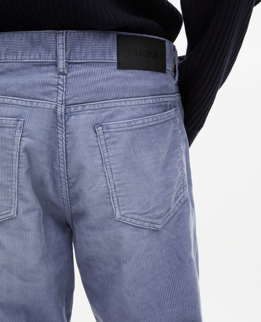 The Kooples MEN BLUE blue corduroy straight-leg jeans