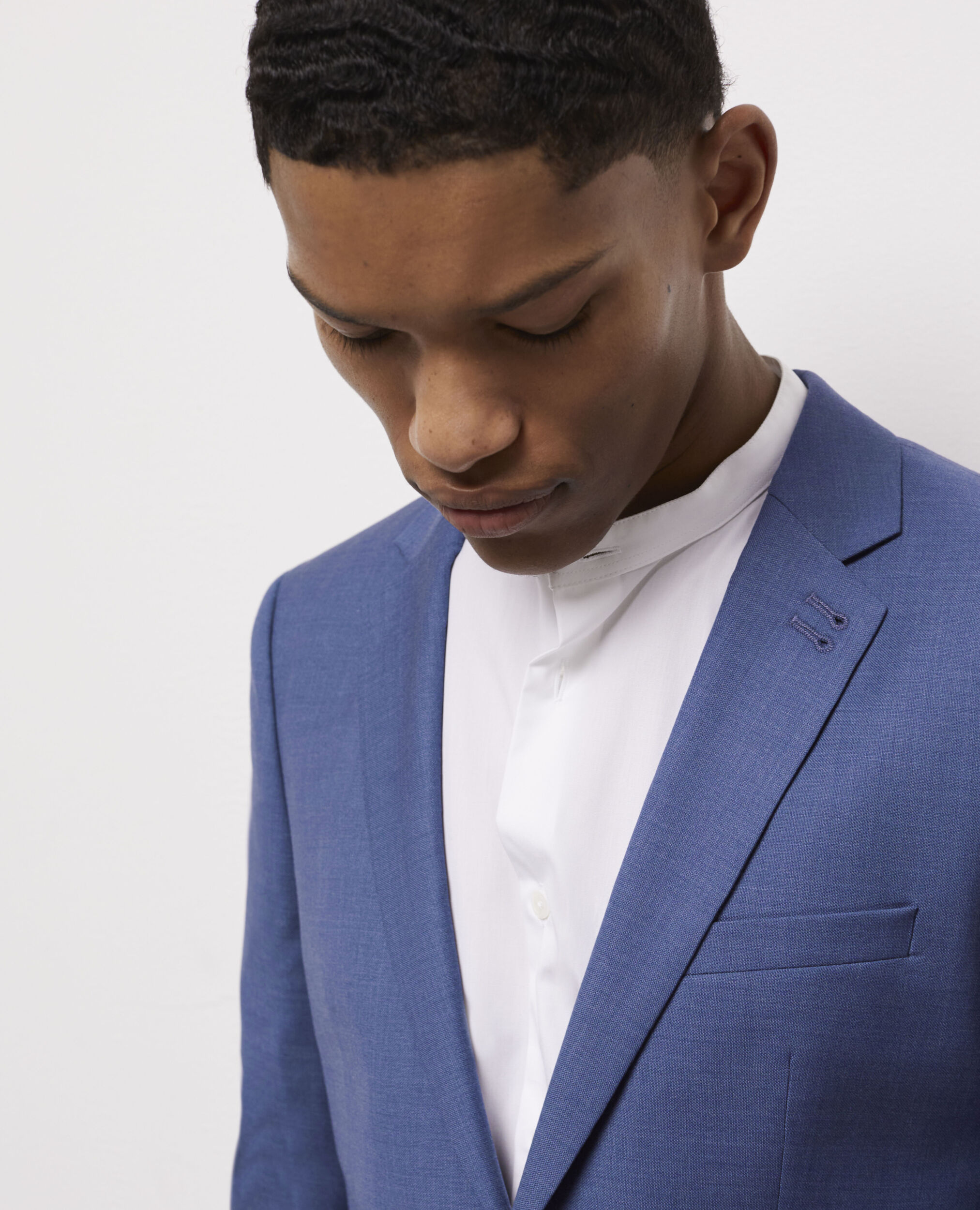 Blue suit jacket, BLUE, hi-res image number null
