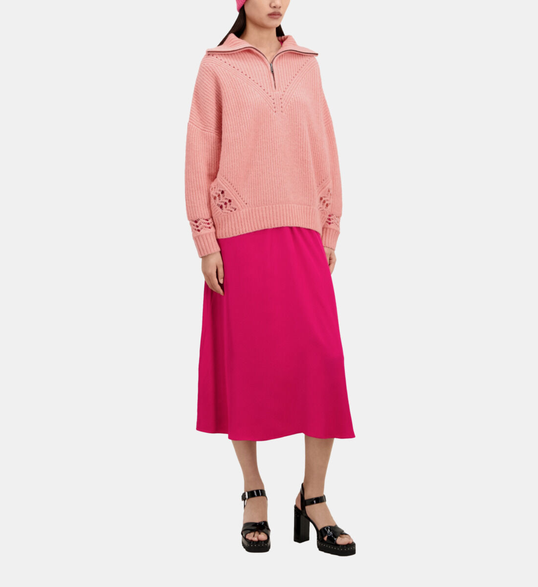 Pink on sale wool hoodie