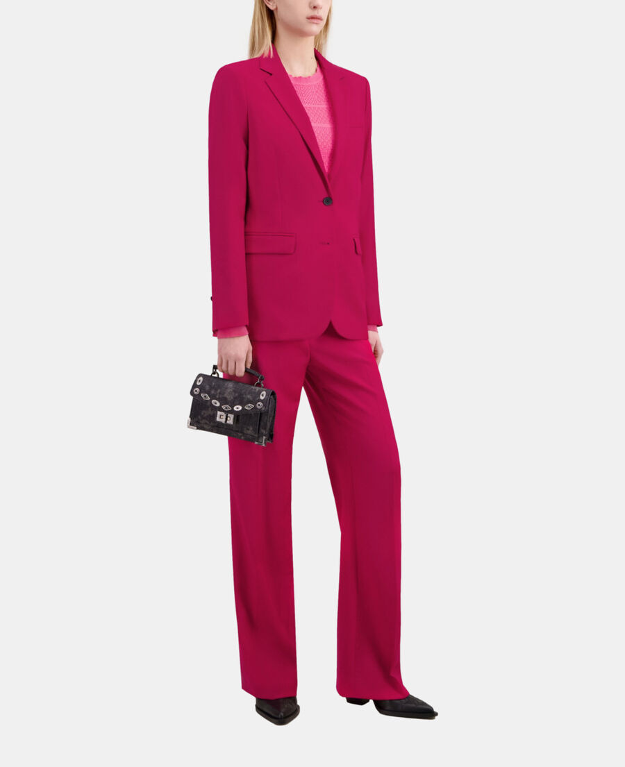 The Kooples F CHERRY red wool suit jacket