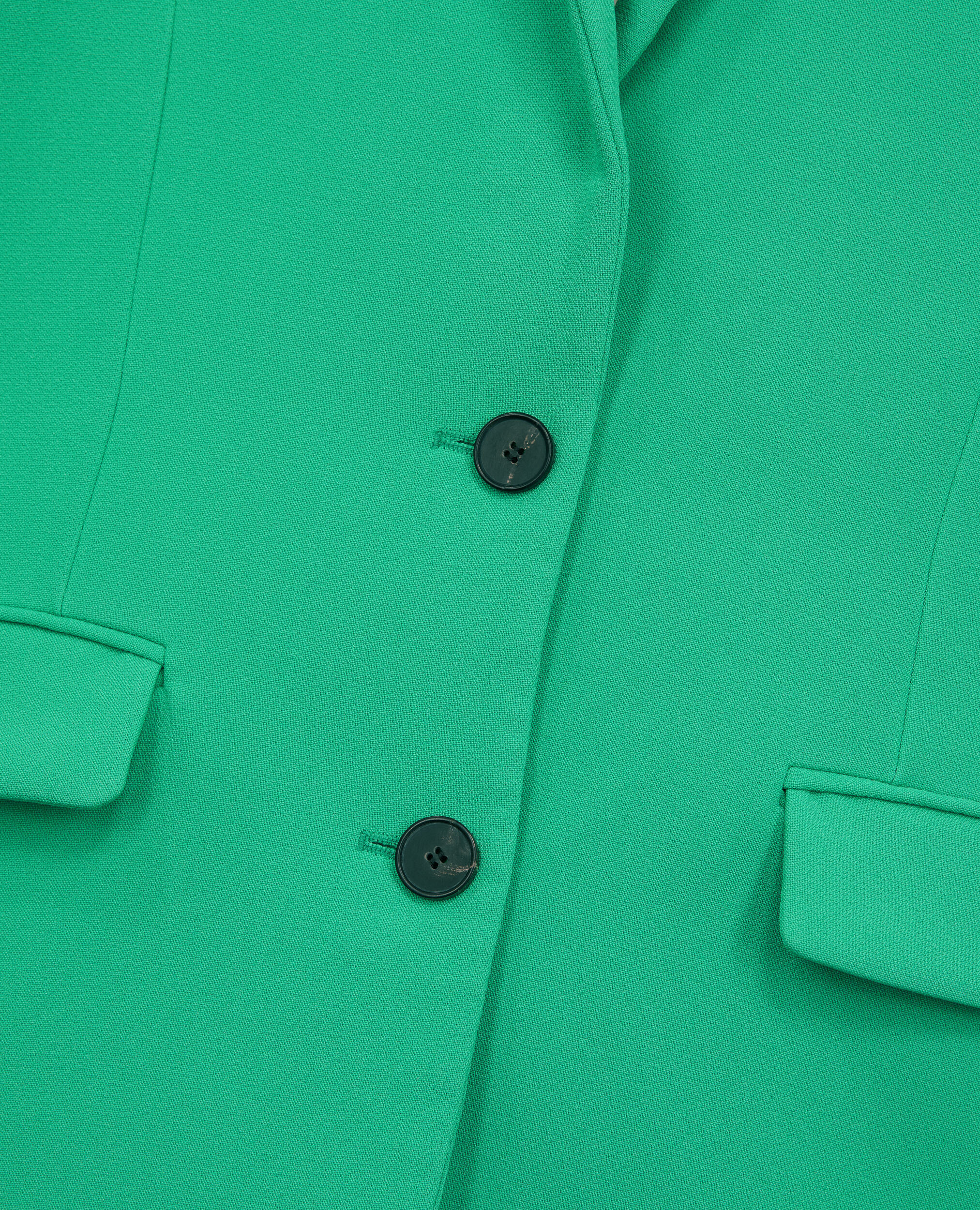 Veste tailleur verte en crêpe, GREEN, hi-res image number null