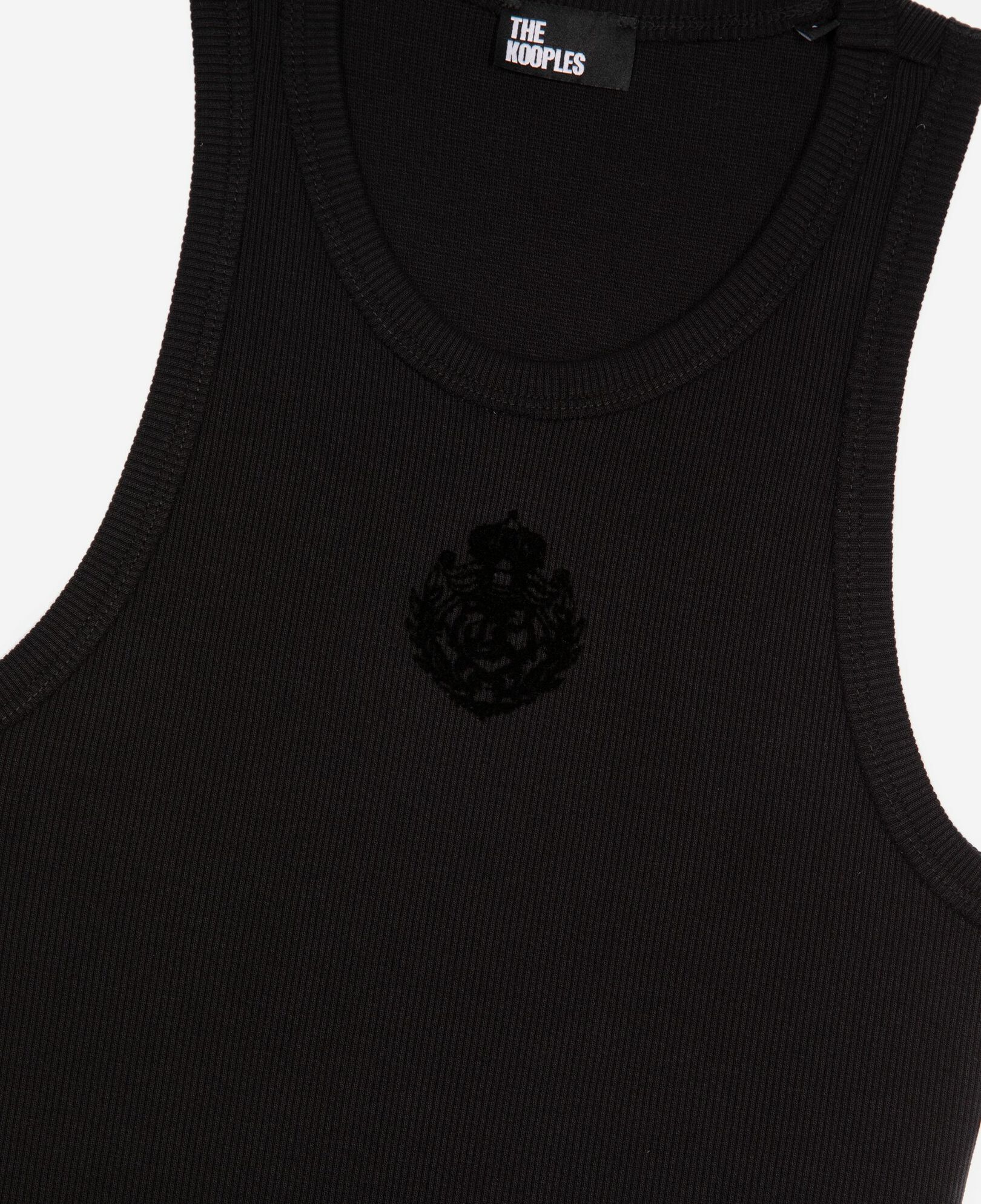 The Kooples WOMEN BLACK long black sleeveless dress