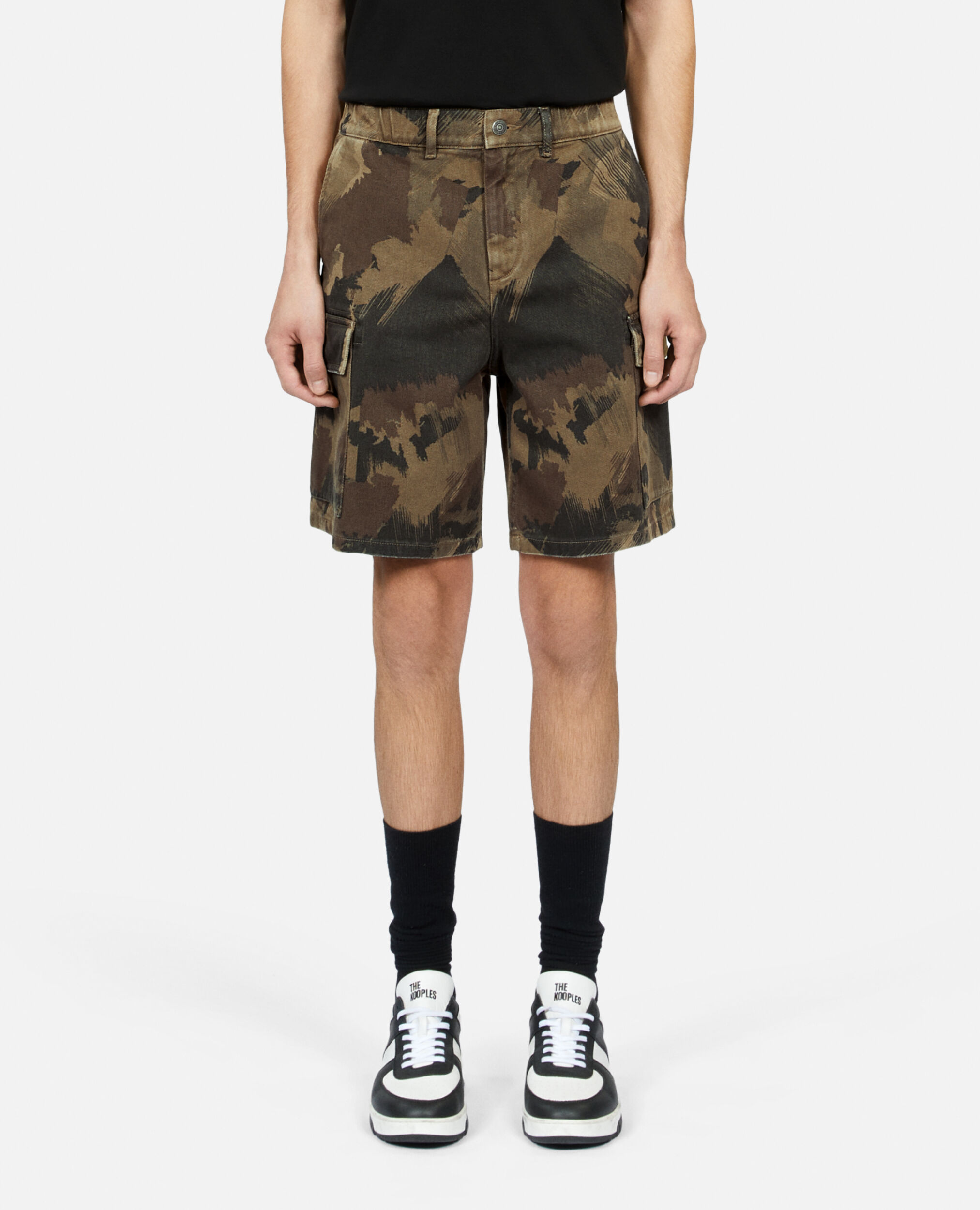 Camouflage cargo shorts, CAMOUFLAGE, hi-res image number null