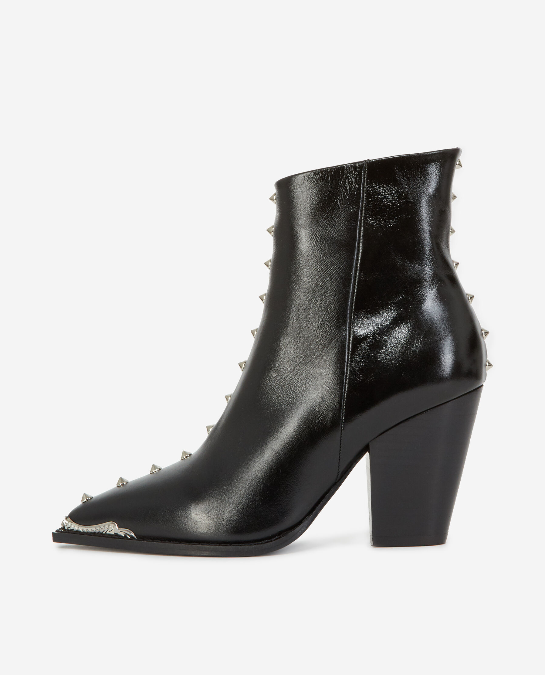 Black ankle boots shop with black studs