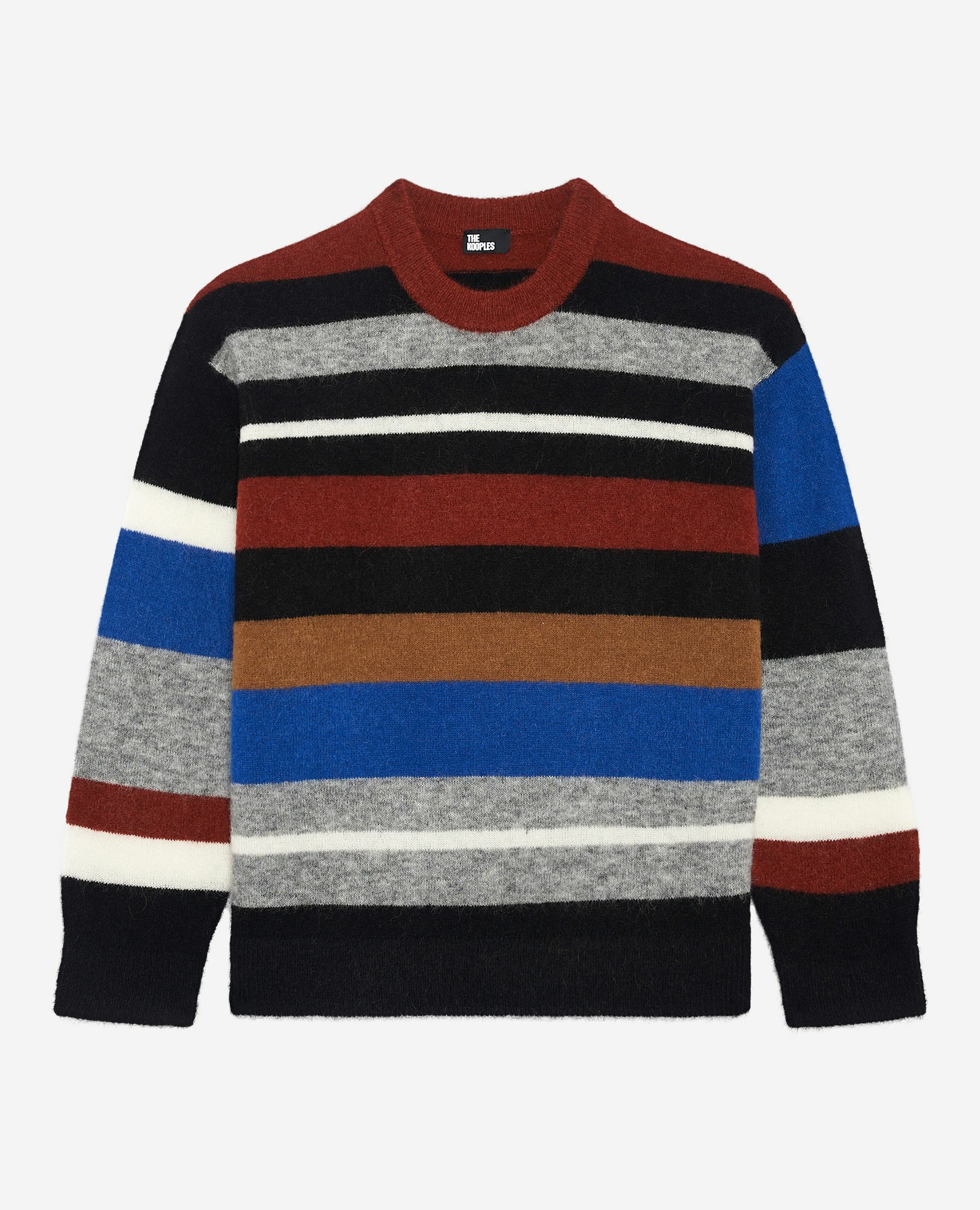 Pull en laine mélangée à rayures multicolores, MULTICOLOR, hi-res image number null