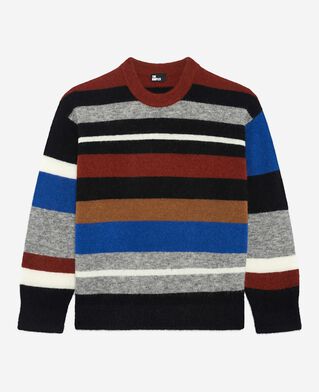 The Kooples FEMME MULTICOLOR pull en laine mélangée à rayures multicolores