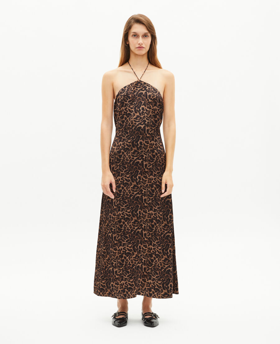 The Kooples WOMEN LEOPARD leopard print sleeveless maxi dress