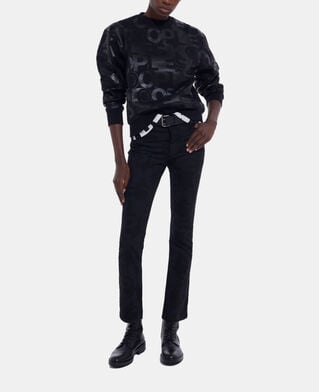 The Kooples WOMEN BLACK black sweatshirt with the kooples logo