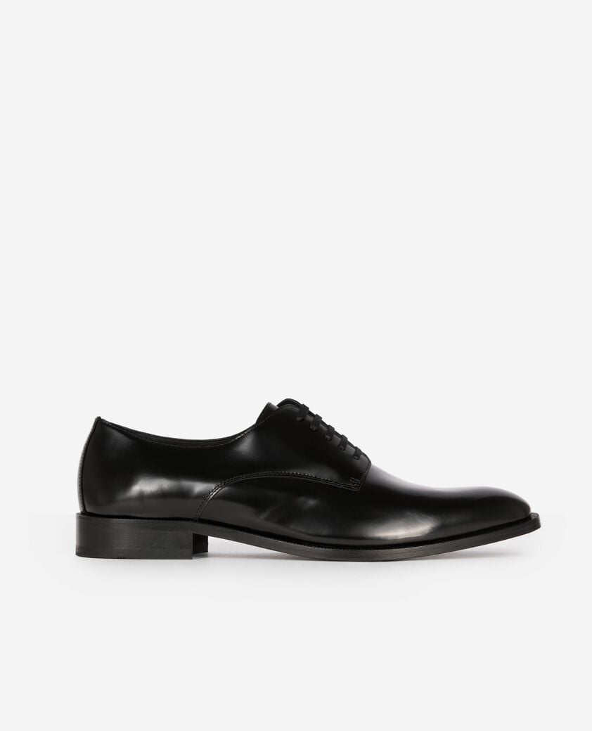 The Kooples MEN BLACK black leather derbies
