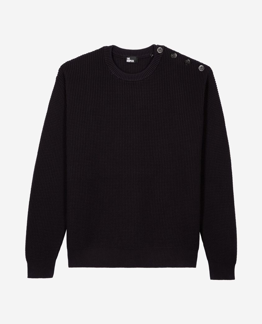 The Kooples MEN DARK NAVY navy button sweater
