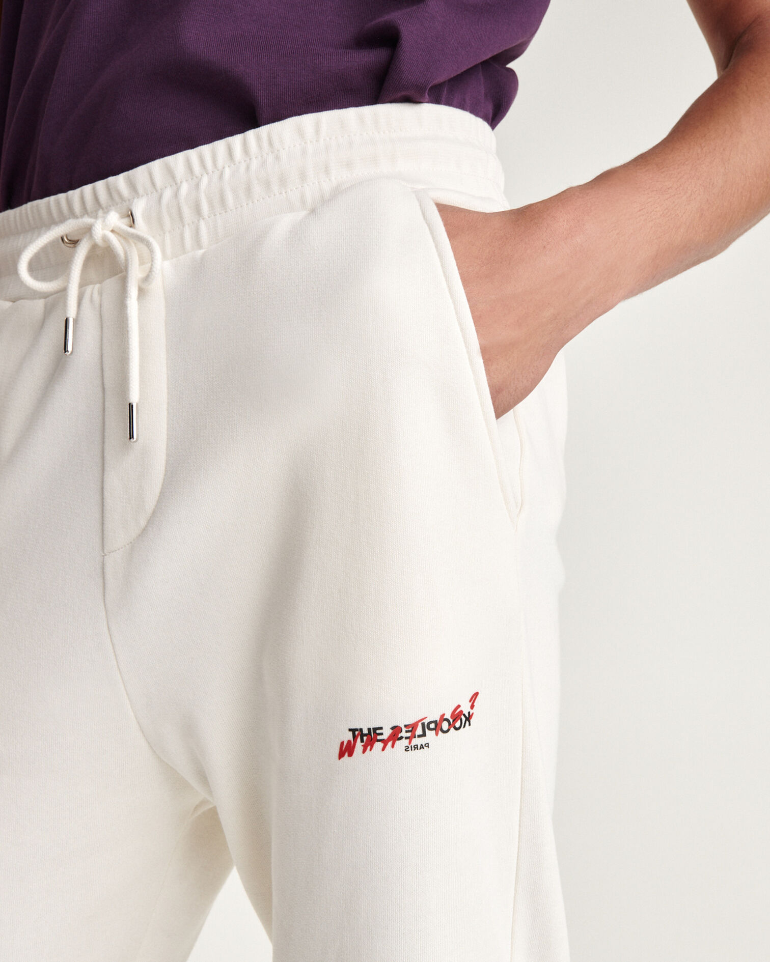 Ecru jogging suit with print what is, ECRU, hi-res image number null