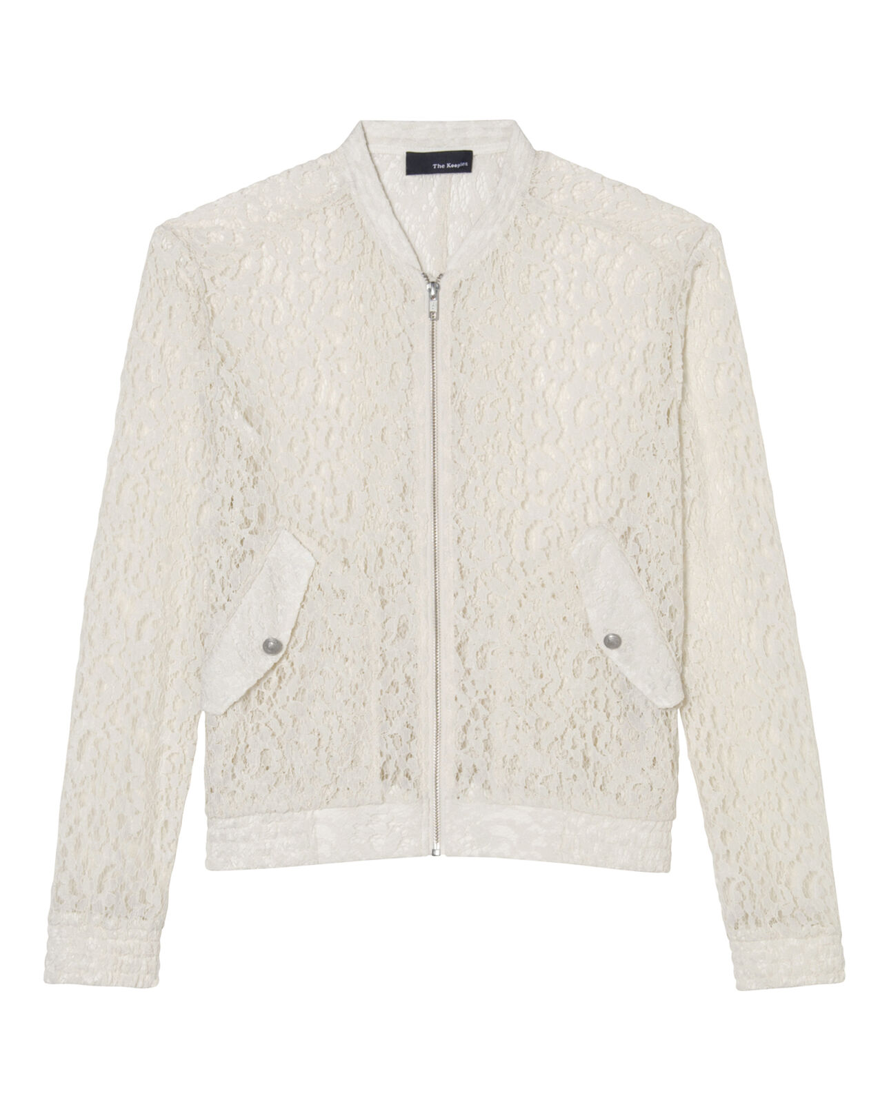The Kooples FEMME CREAM veste dentelle écru