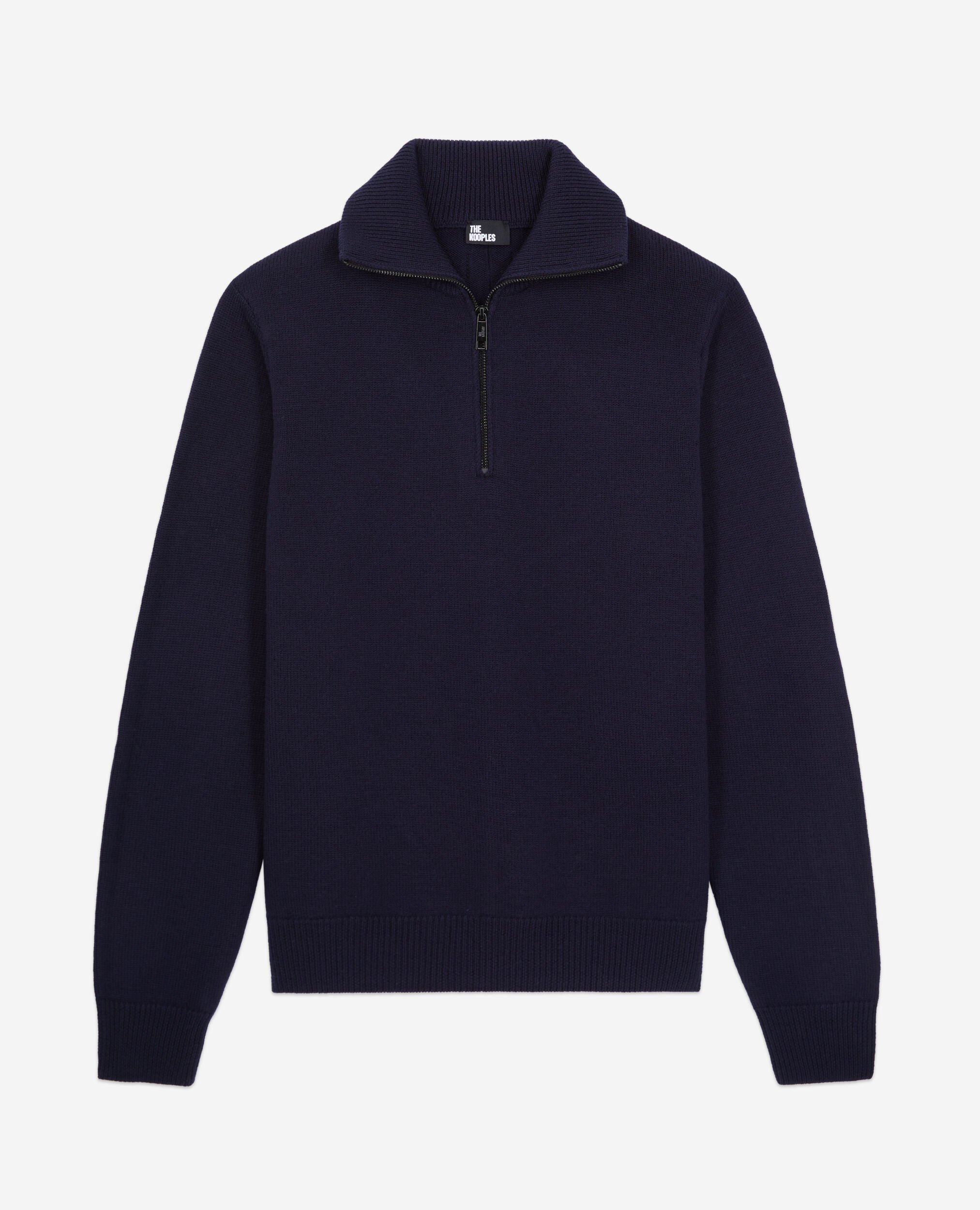 Pull bleu marine en laine, NAVY, hi-res image number null