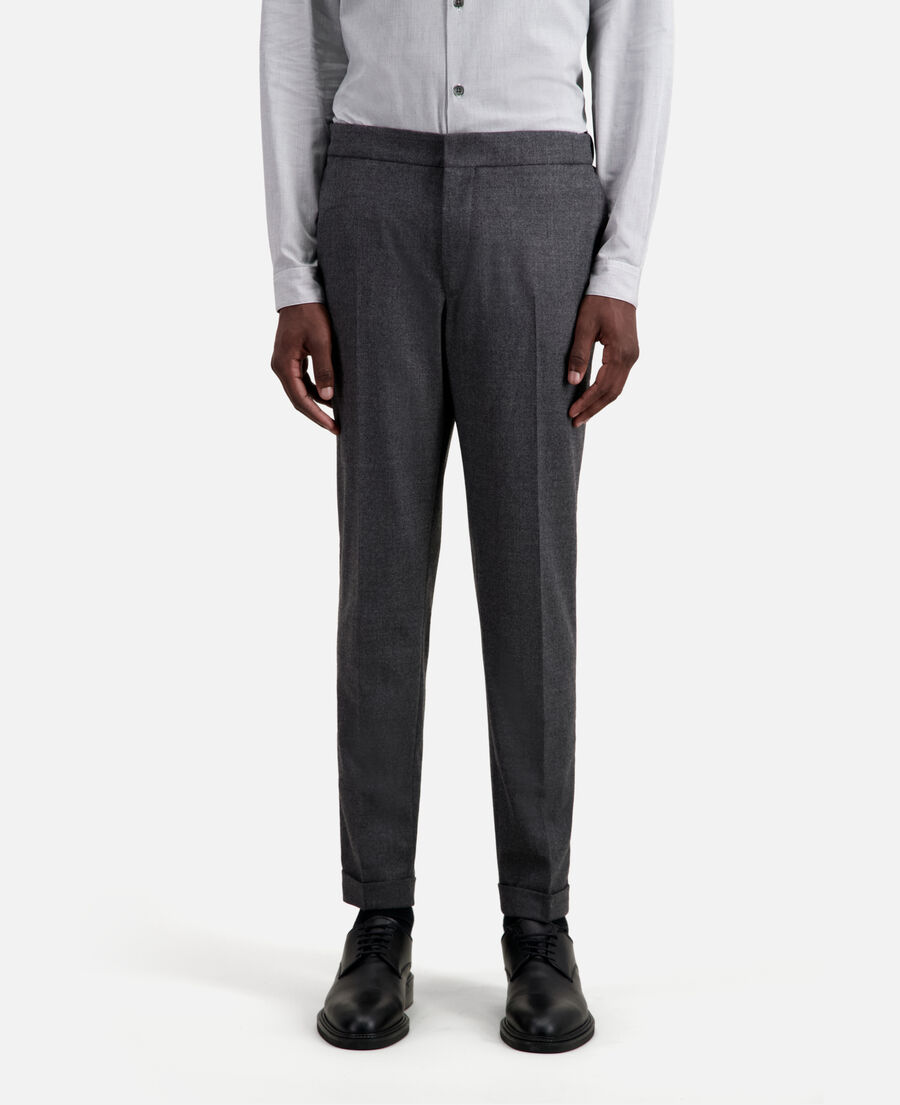 grey flannel trousers