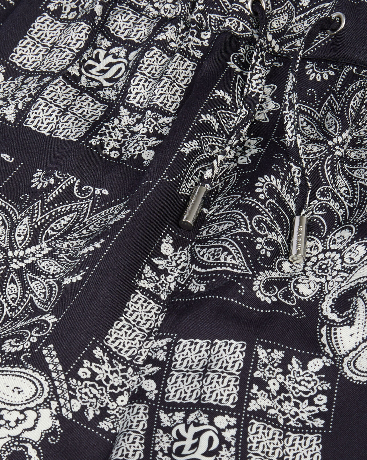The Kooples MEN NAVY / WHITE printed shorts