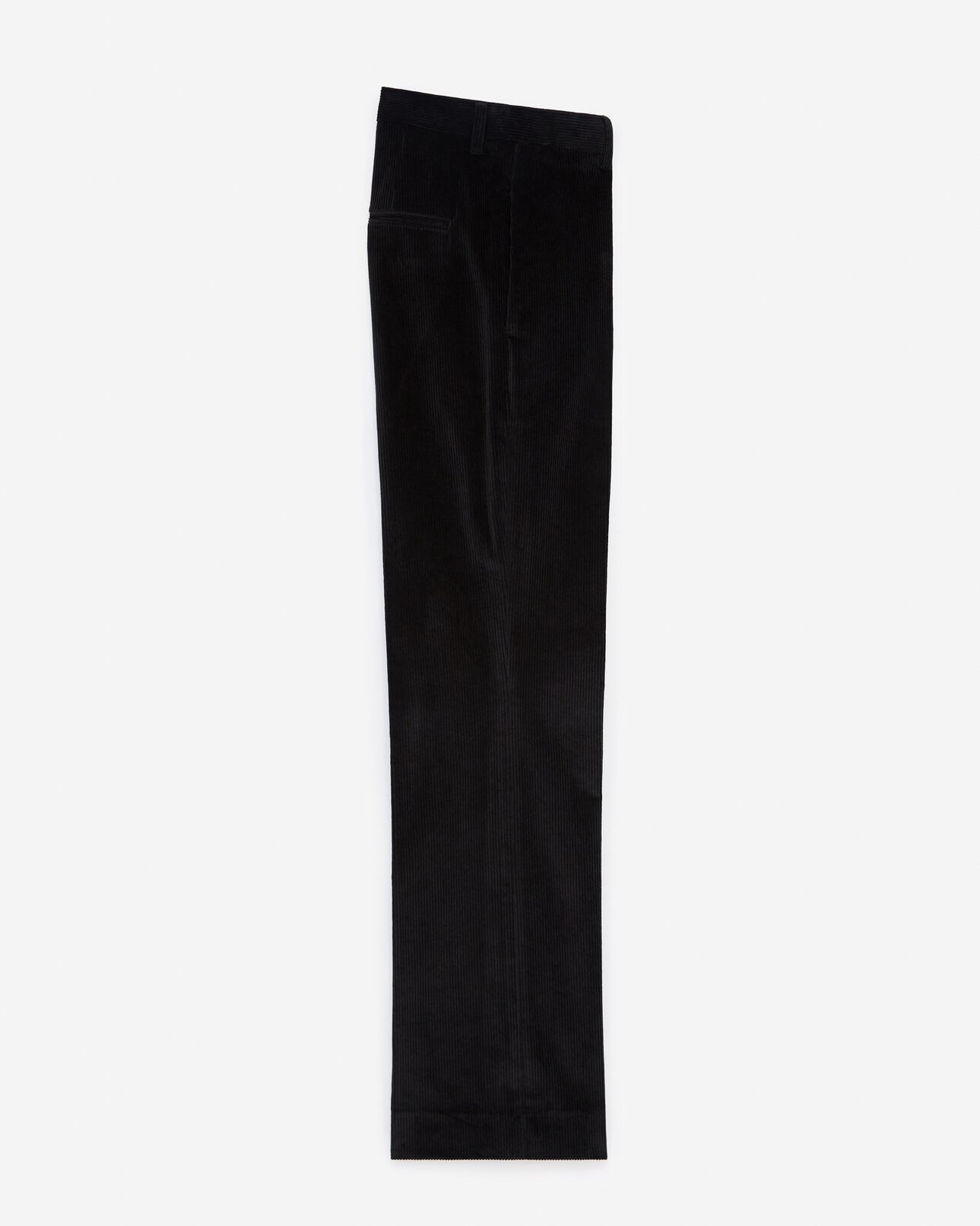 The Kooples WOMEN BLACK loose-fitting black velvet pants
