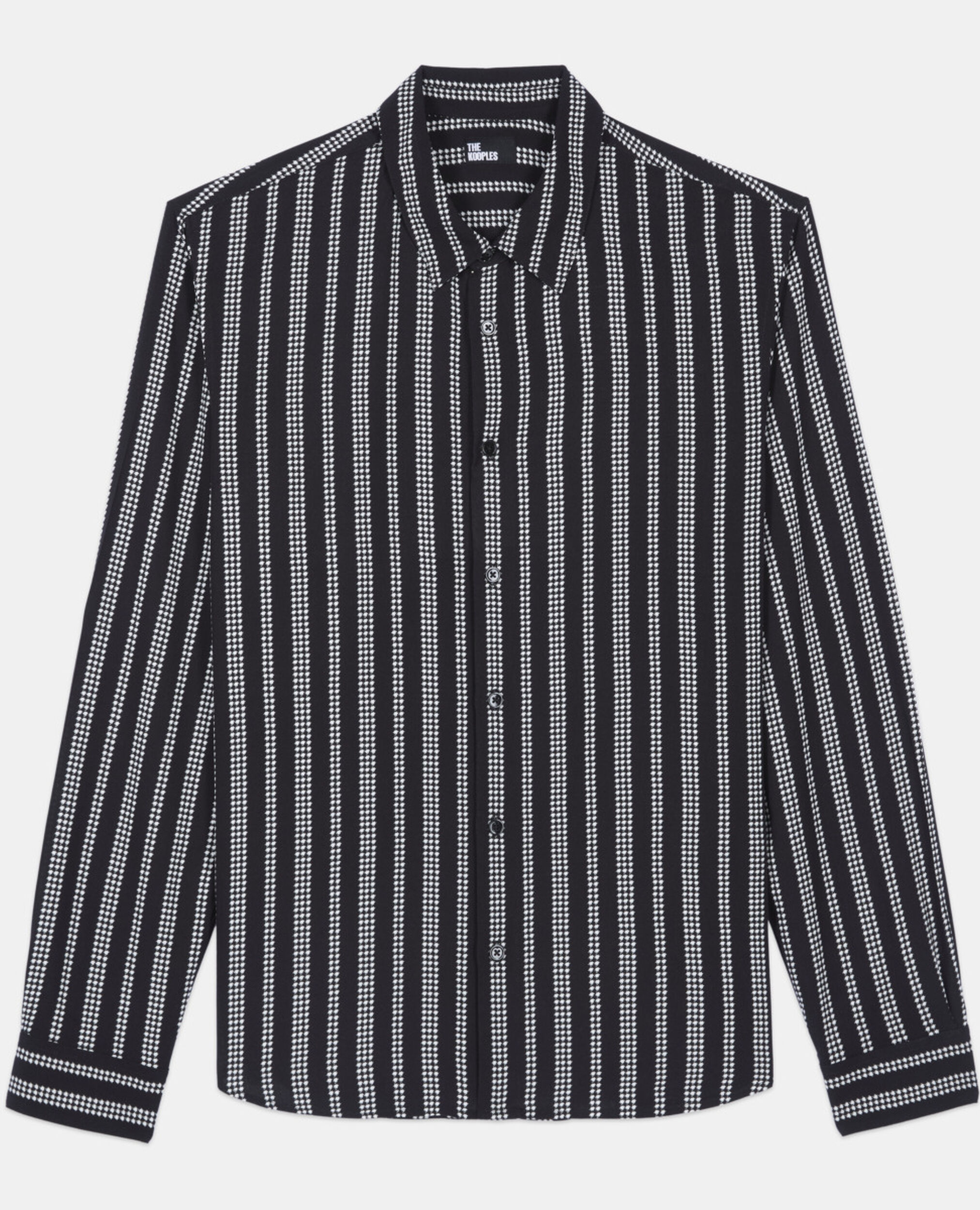 Printed shirt, BLACK WHITE, hi-res image number null