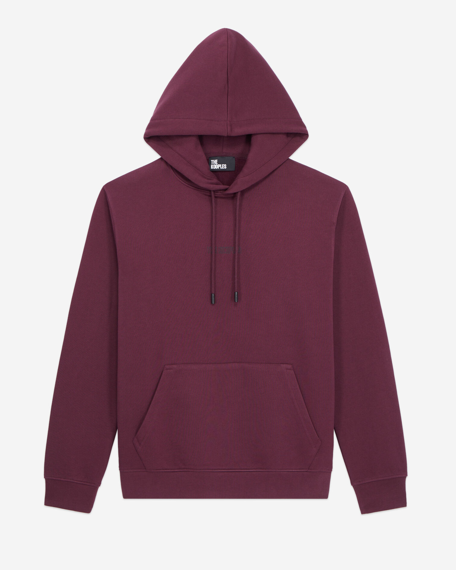 Men's Burgundy hoodie with logo, BORDEAUX, hi-res image number null
