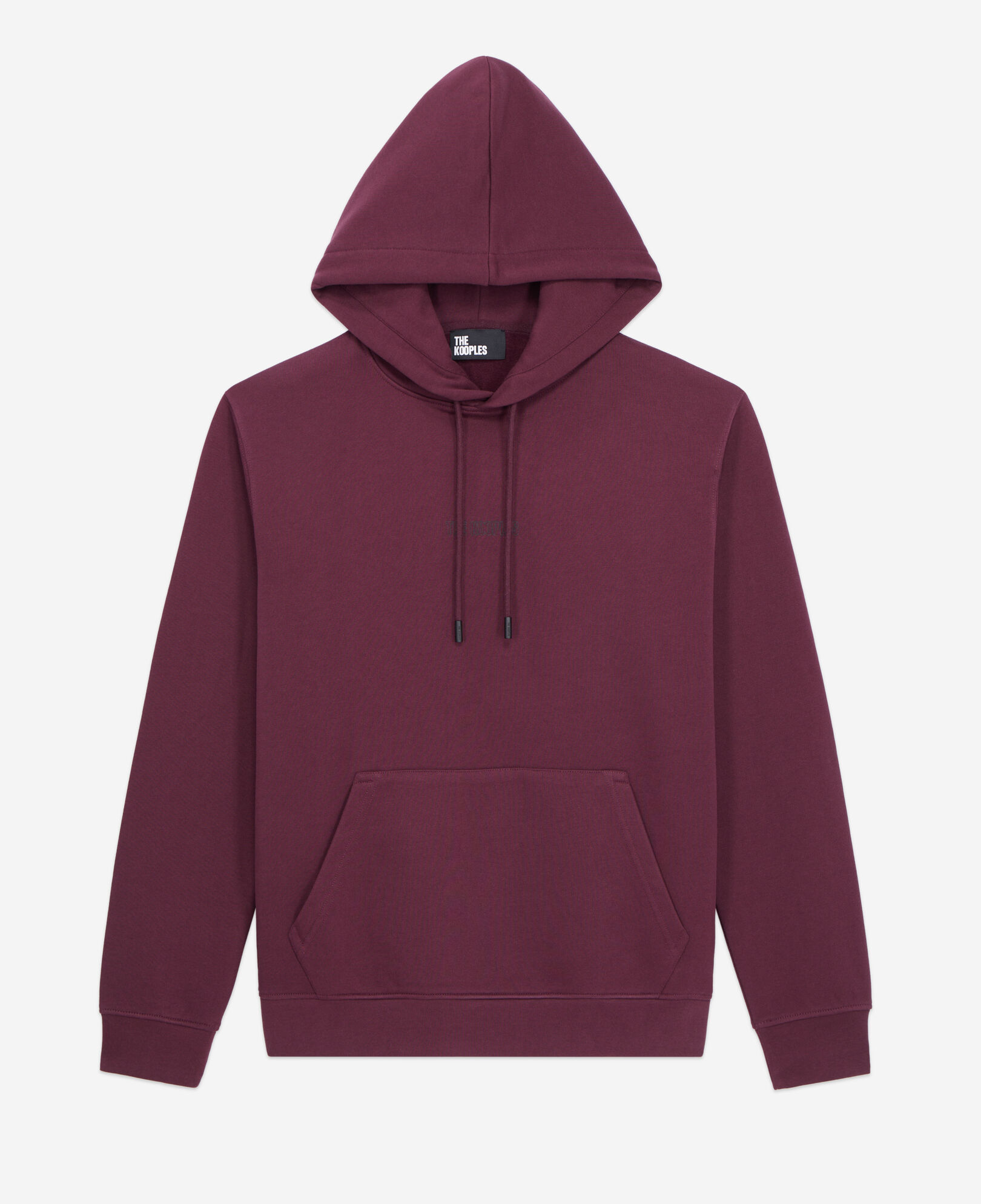 The Kooples HOMBRE BORDEAUX sudadera capucha burdeos logotipo para hombre