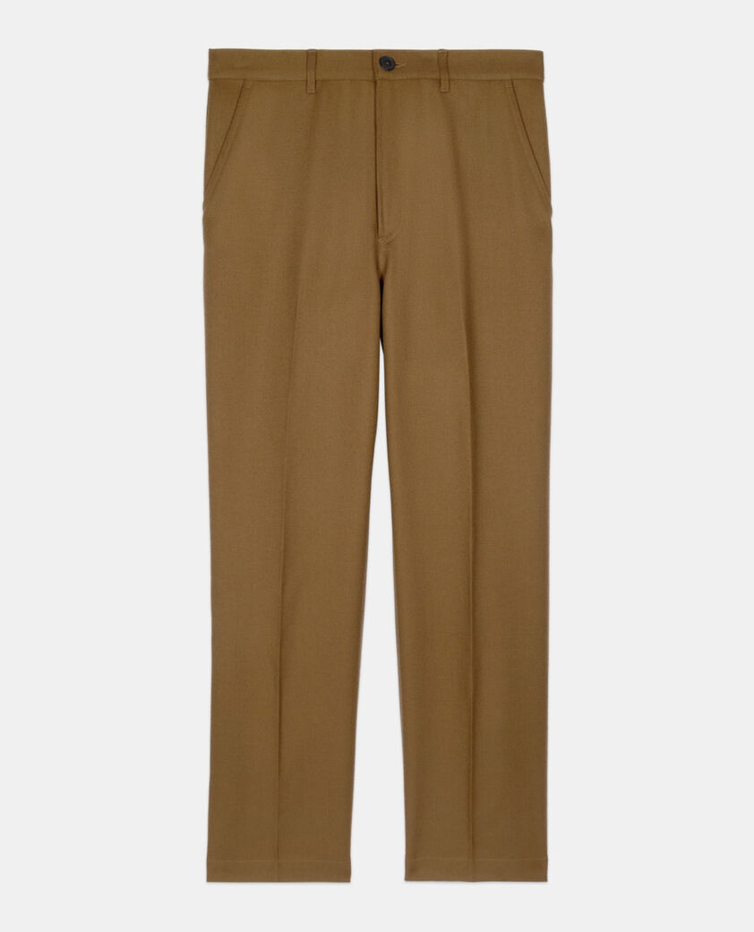 The Kooples HERREN KAKI khakifarbene hose aus wolle