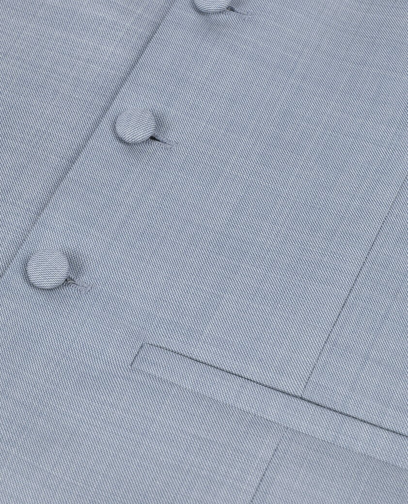 The Kooples MEN BLUE light blue slim fit wool suit vest