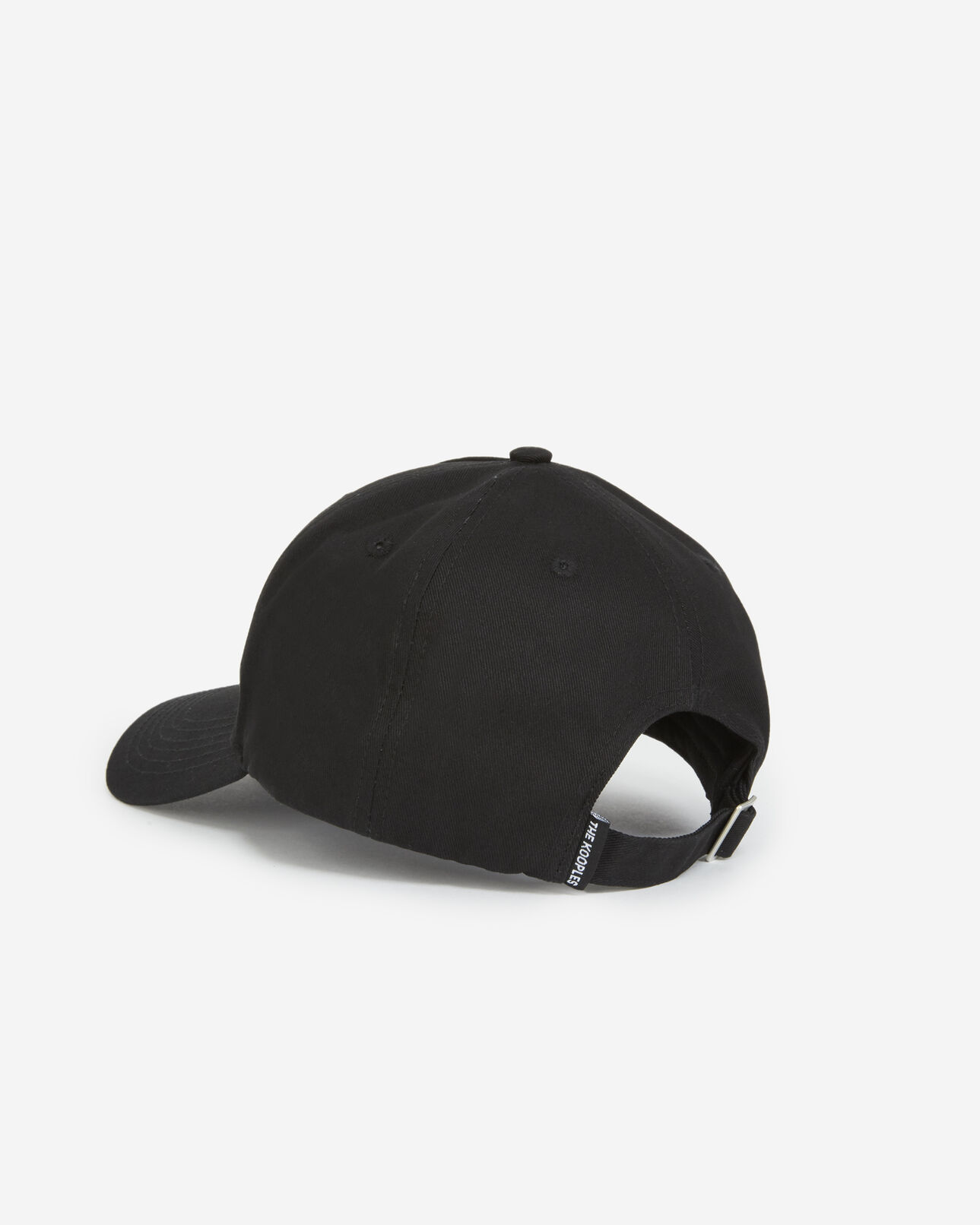 The Kooples MEN BLACK / YELLOW black cap in cotton with fluorescent logo
