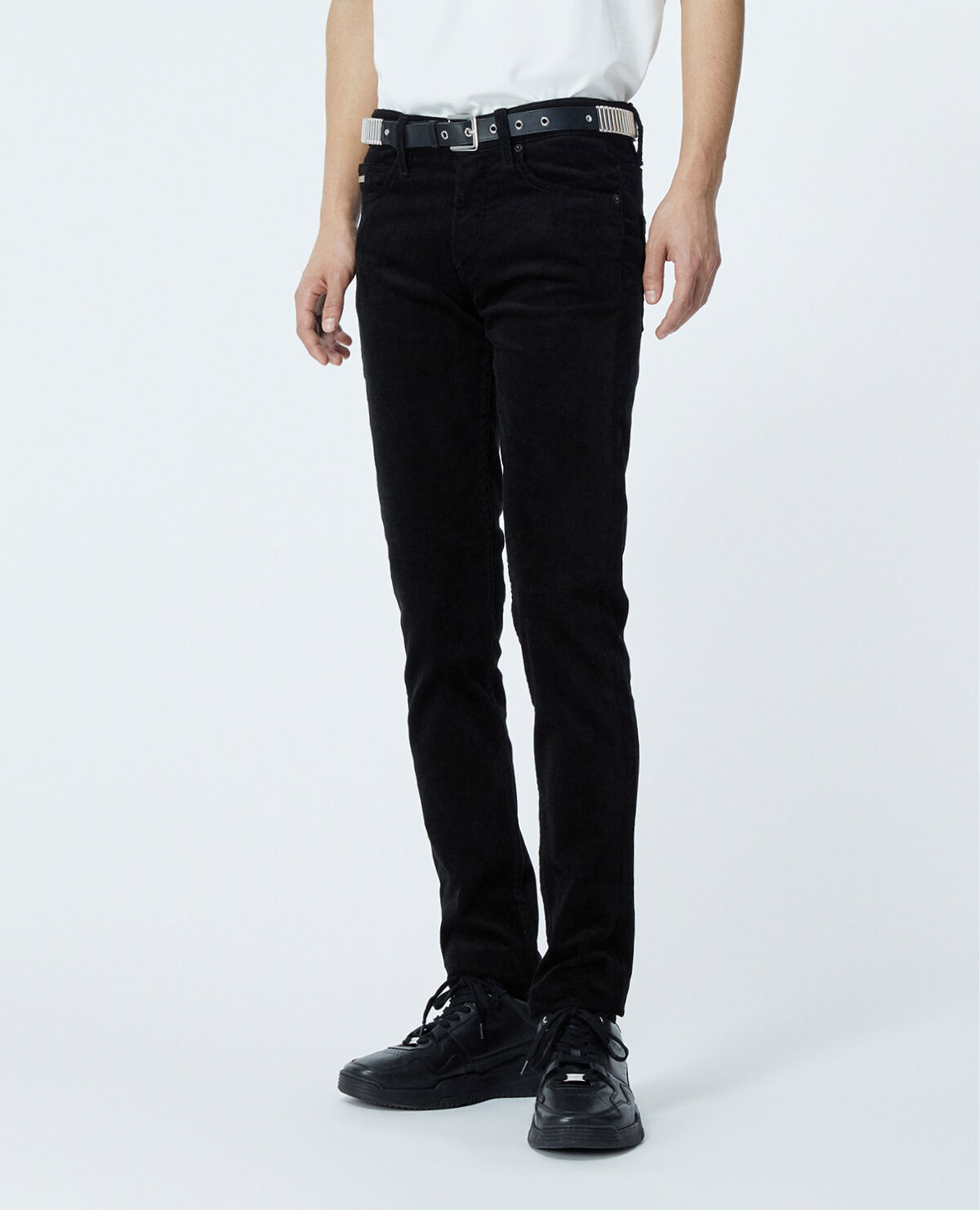 Men's velvet hot sale jeans
