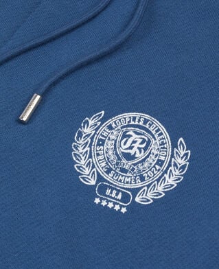 The Kooples HERREN MIDDLE NAVY königsblaue jogginghose mit logo