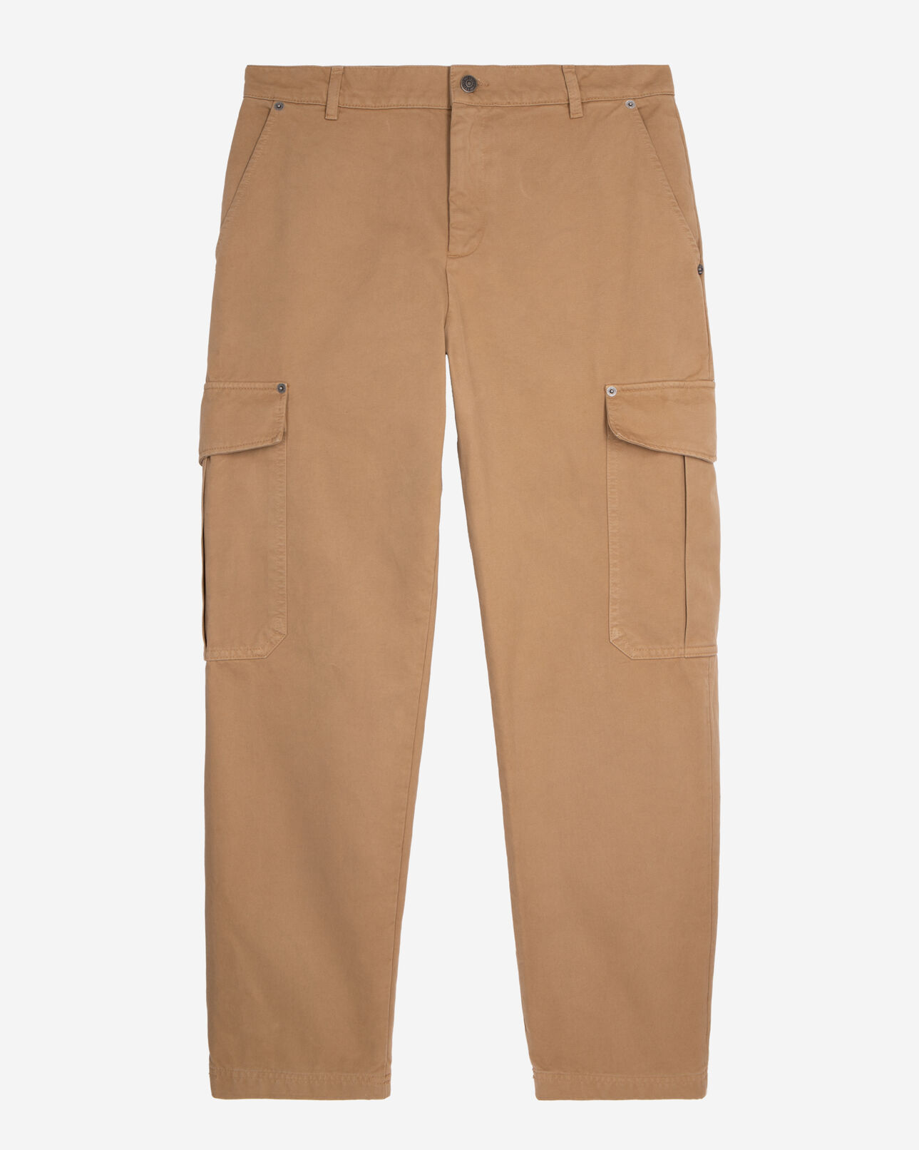 The Kooples HOMME BEIGE pantalon cargo en coton beige