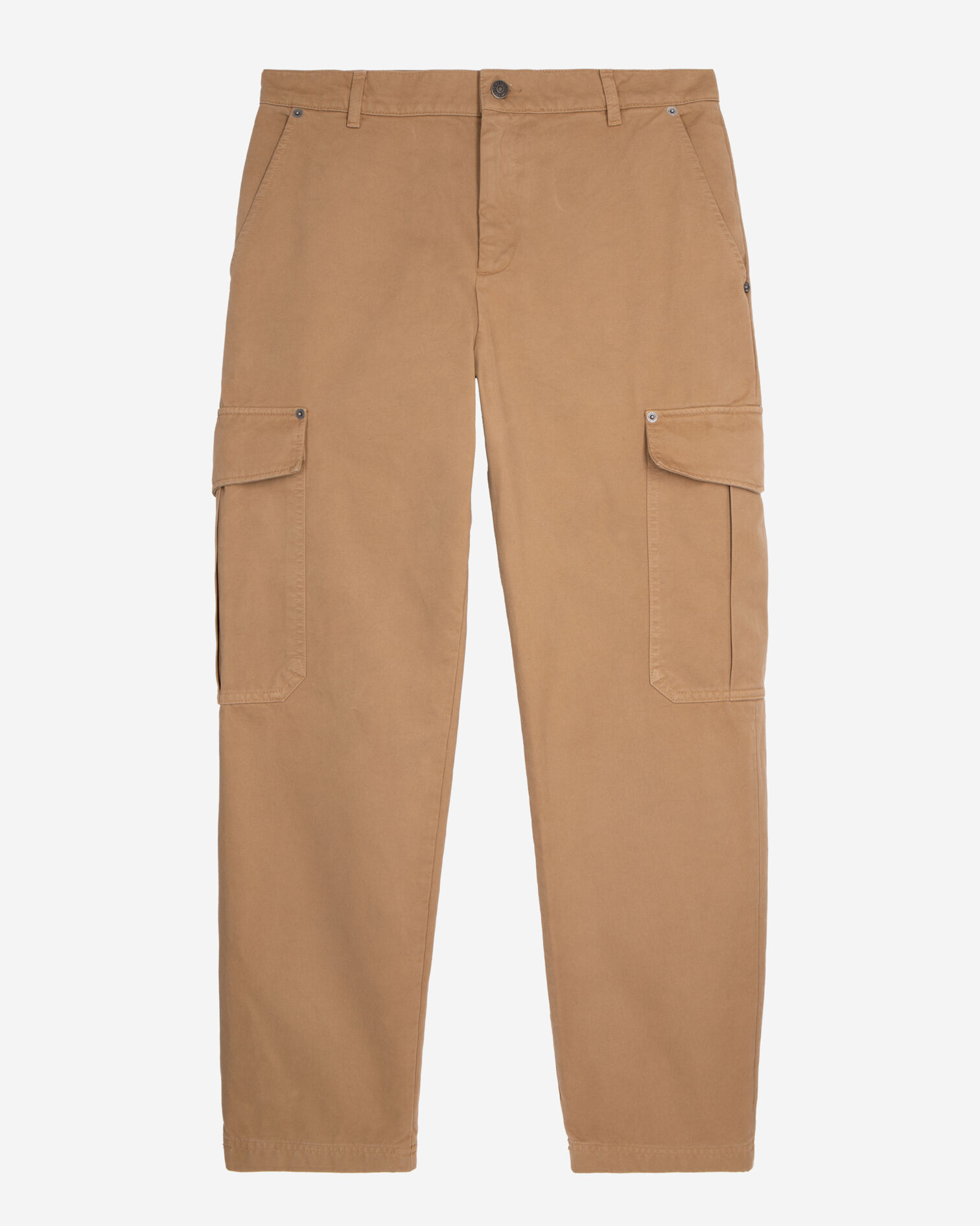 Pantalon cargo en coton beige, BEIGE, hi-res image number null