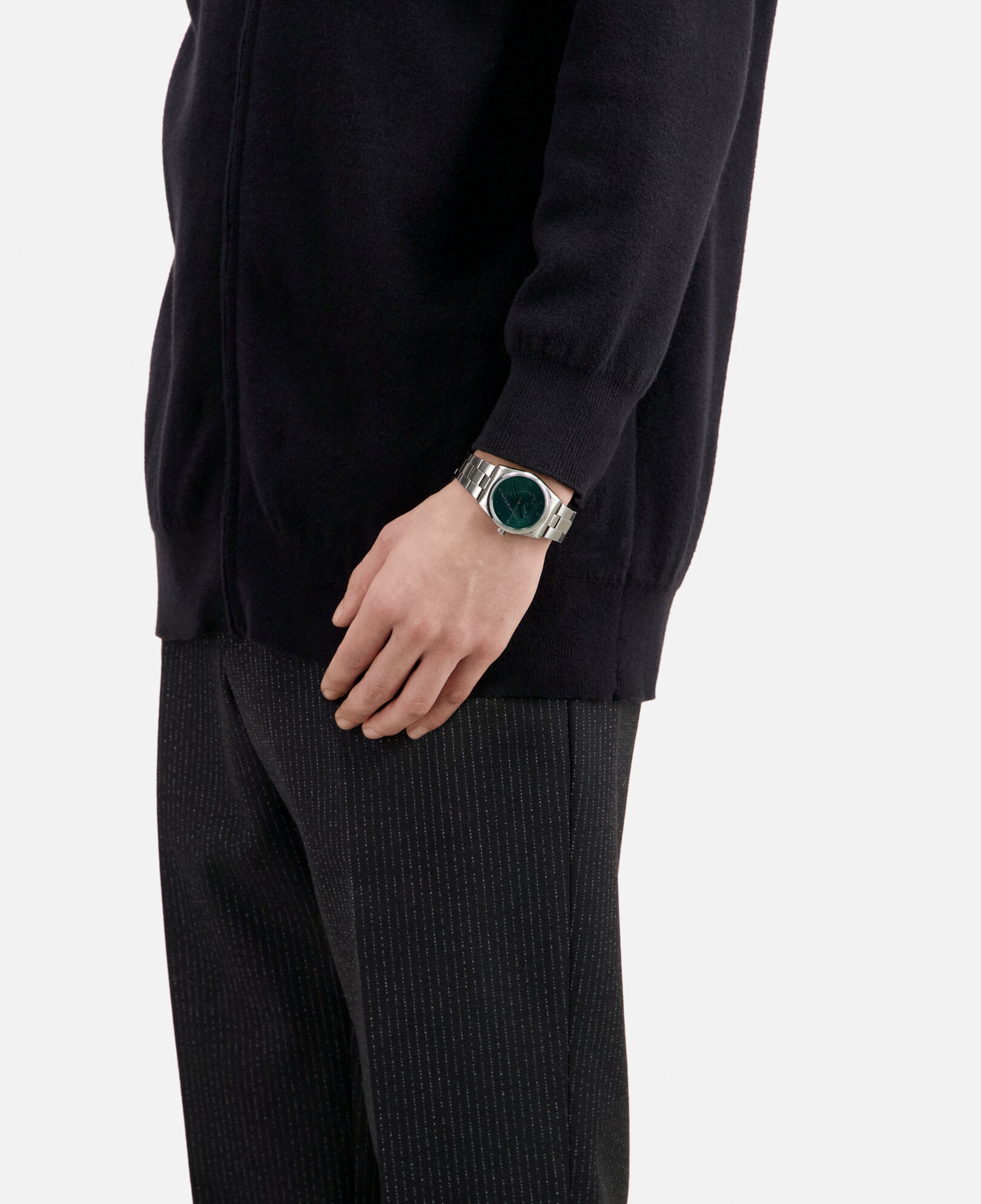 The Kooples MIXED SILVER heart wire watch